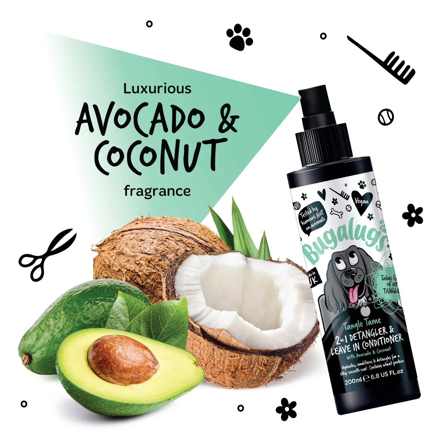 Tangle Tame 2-in-1 Dog Detangler & Leave-in Conditioner Spray for Dogs - Image 4