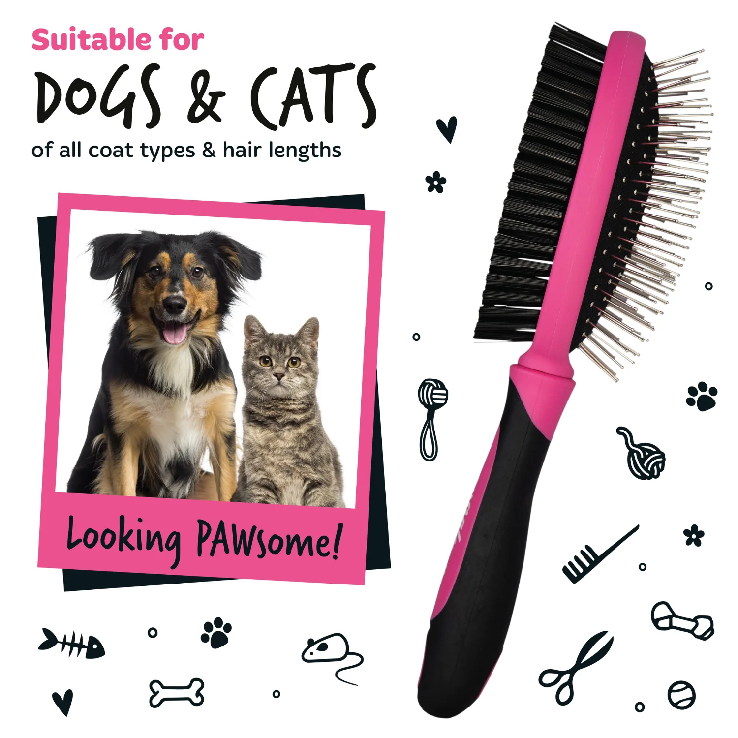 2-in-1 Double Sided Grooming Brush - Image 9