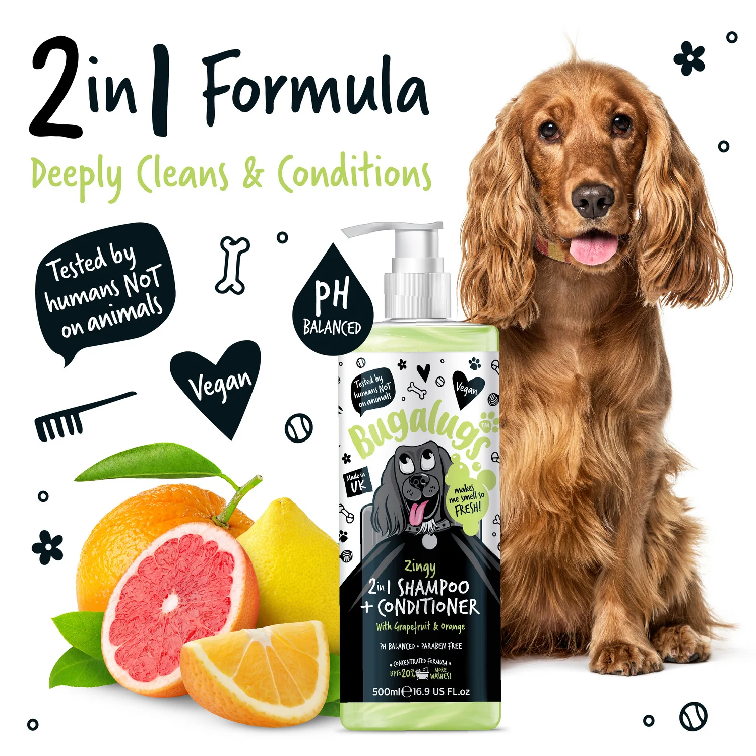 Zingy 2-in-1 Shampoo & Conditioner with Grapefruit & Orange - Image 10