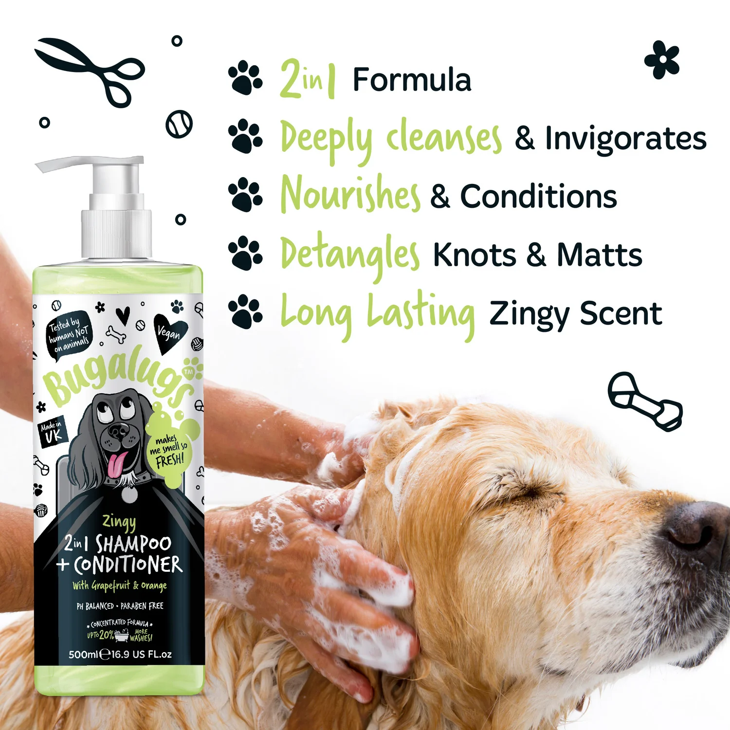 Zingy 2-in-1 Shampoo & Conditioner with Grapefruit & Orange - Image 11