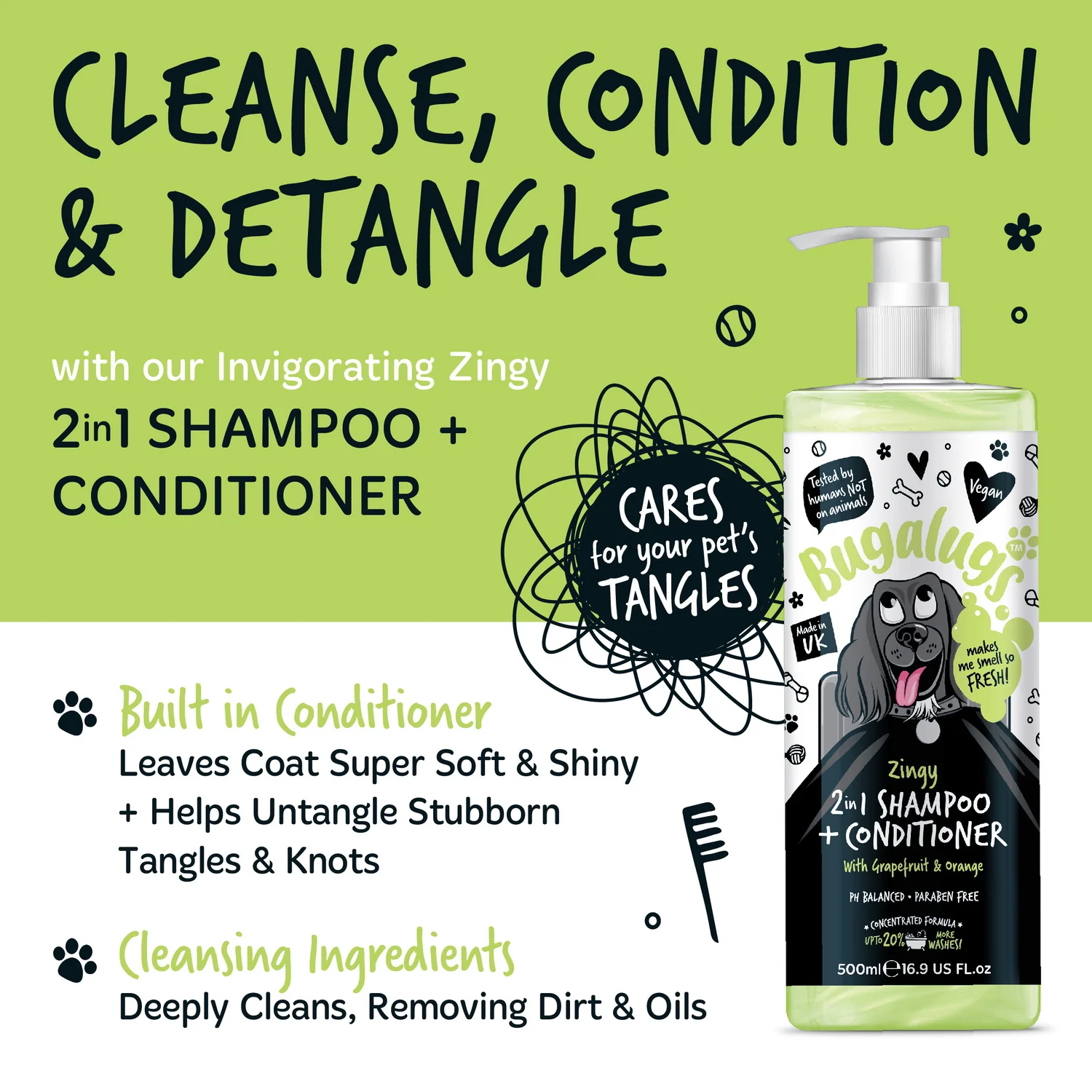 Zingy 2-in-1 Shampoo & Conditioner with Grapefruit & Orange - Image 4