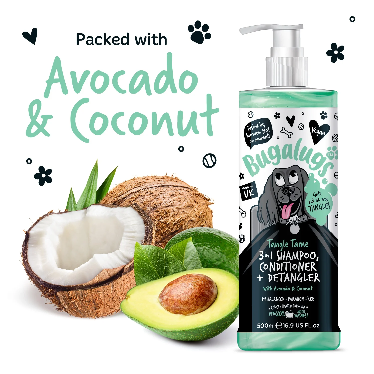 Tangle Tame 3-in-1 Dog Shampoo, Conditioner & Detangler - Image 8