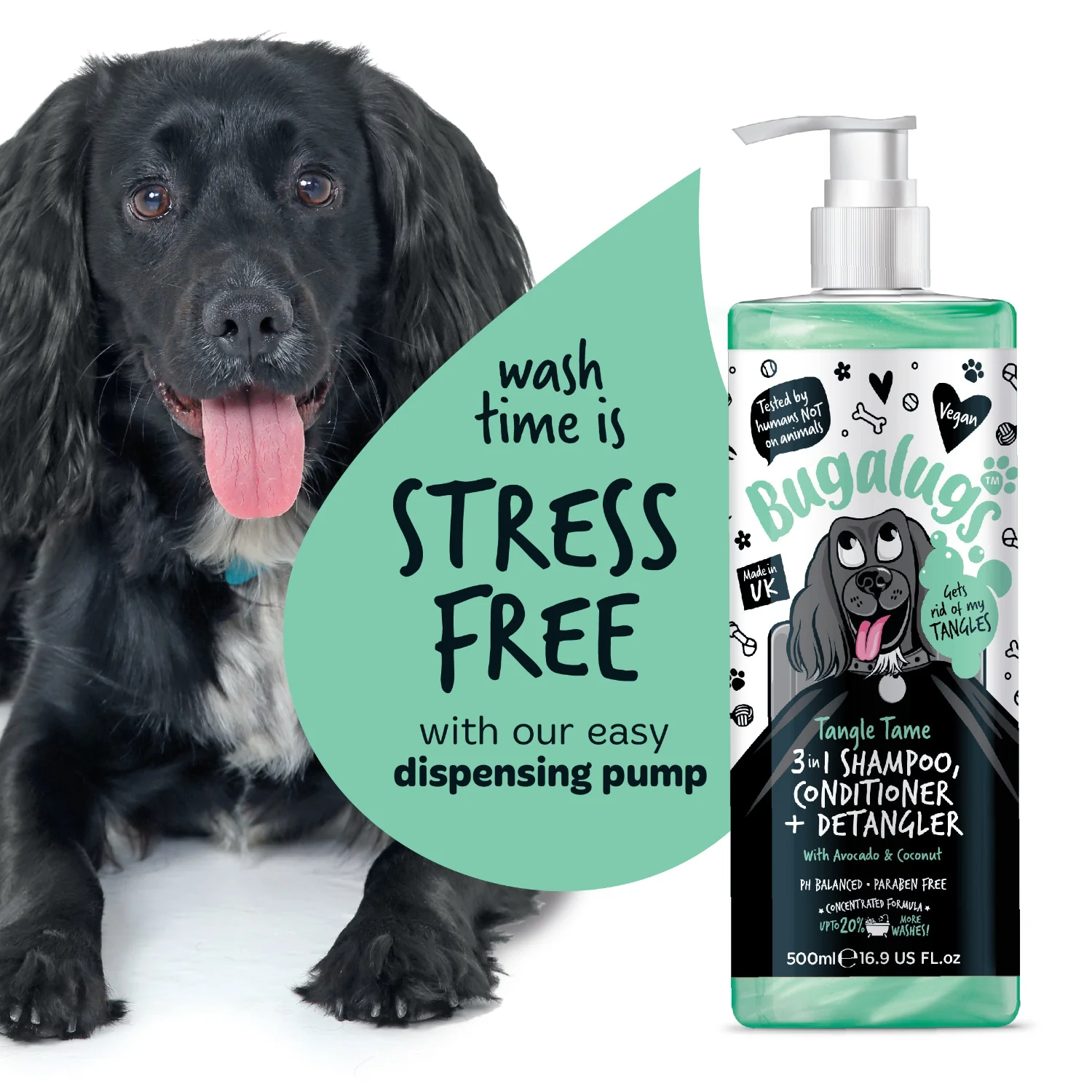 Tangle Tame 3-in-1 Dog Shampoo, Conditioner & Detangler - Image 9