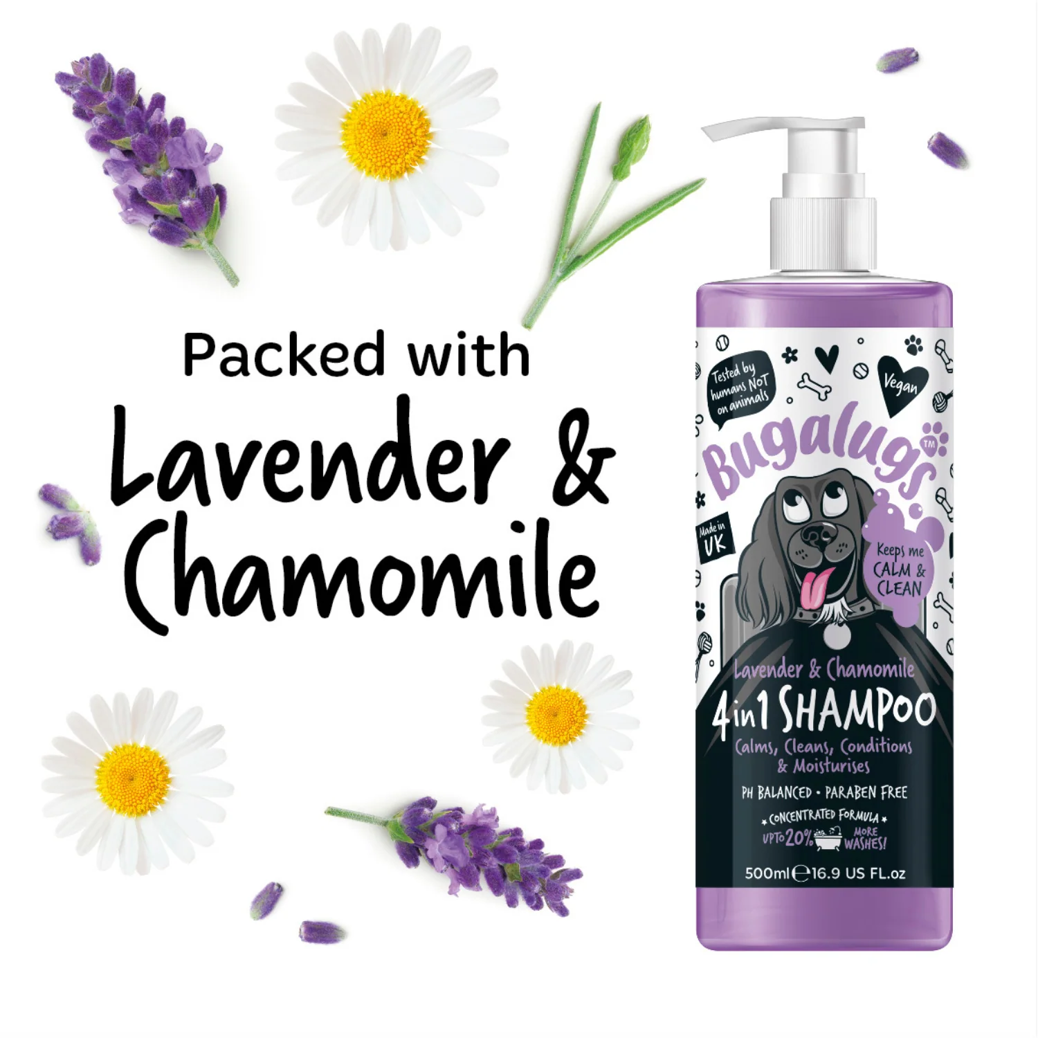 Lavender & Chamomile 4-in-1 Calming Dog Shampoo - Image 5