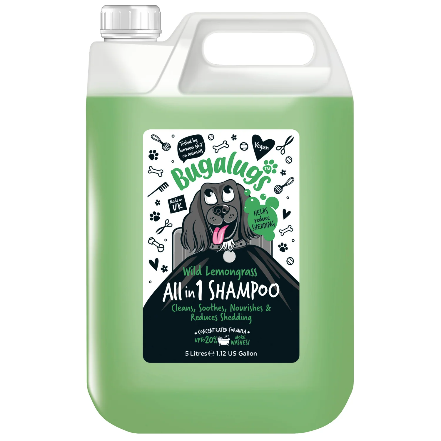 Wild Lemongrass All in 1 Dog Shampoo with Shed Control (5L)