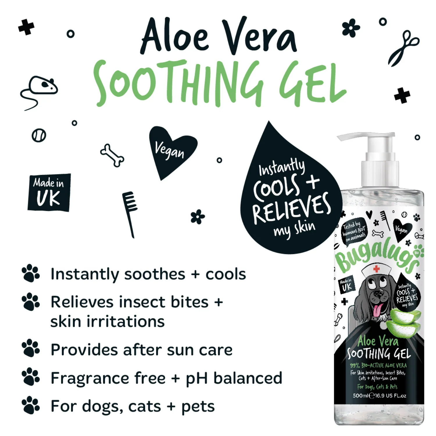 Aloe Vera Soothing Gel for Pets 500ml - Image 3