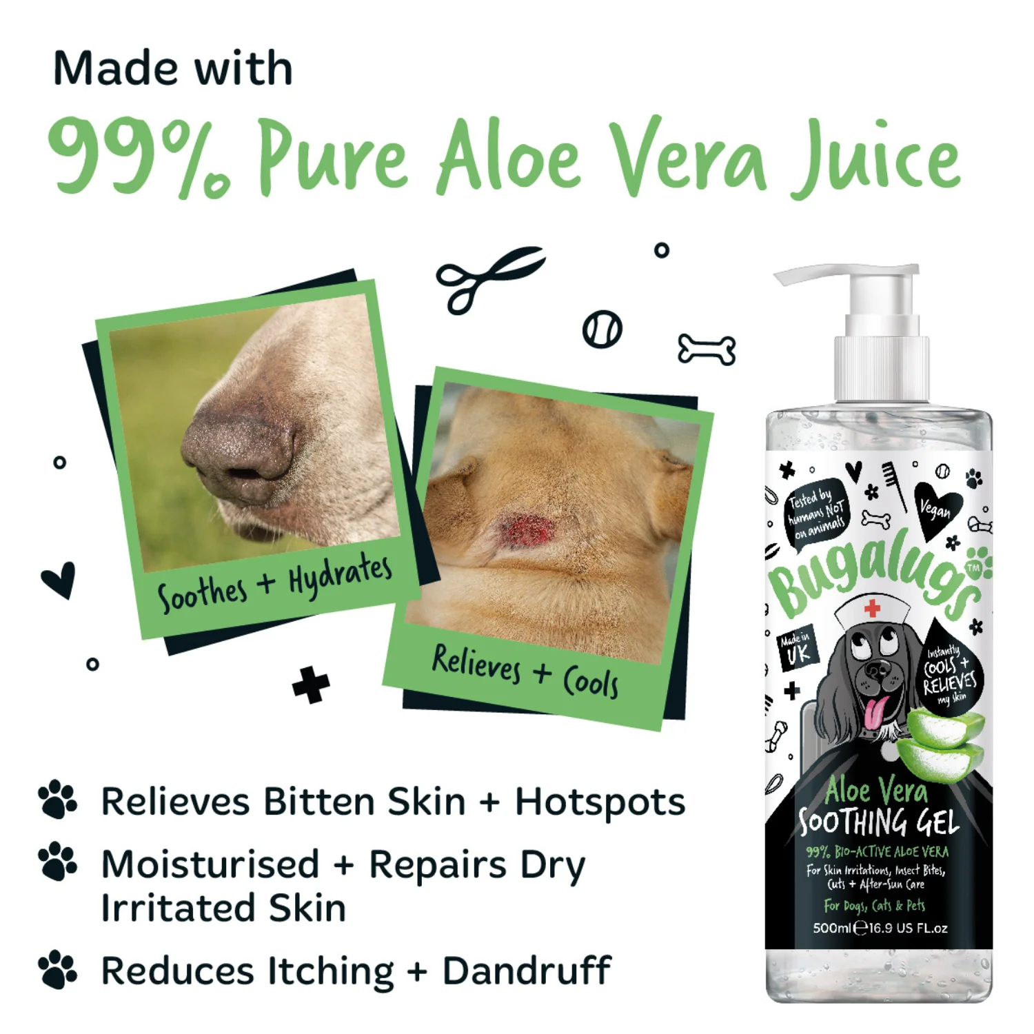 Aloe Vera Soothing Gel for Pets 500ml - Image 6