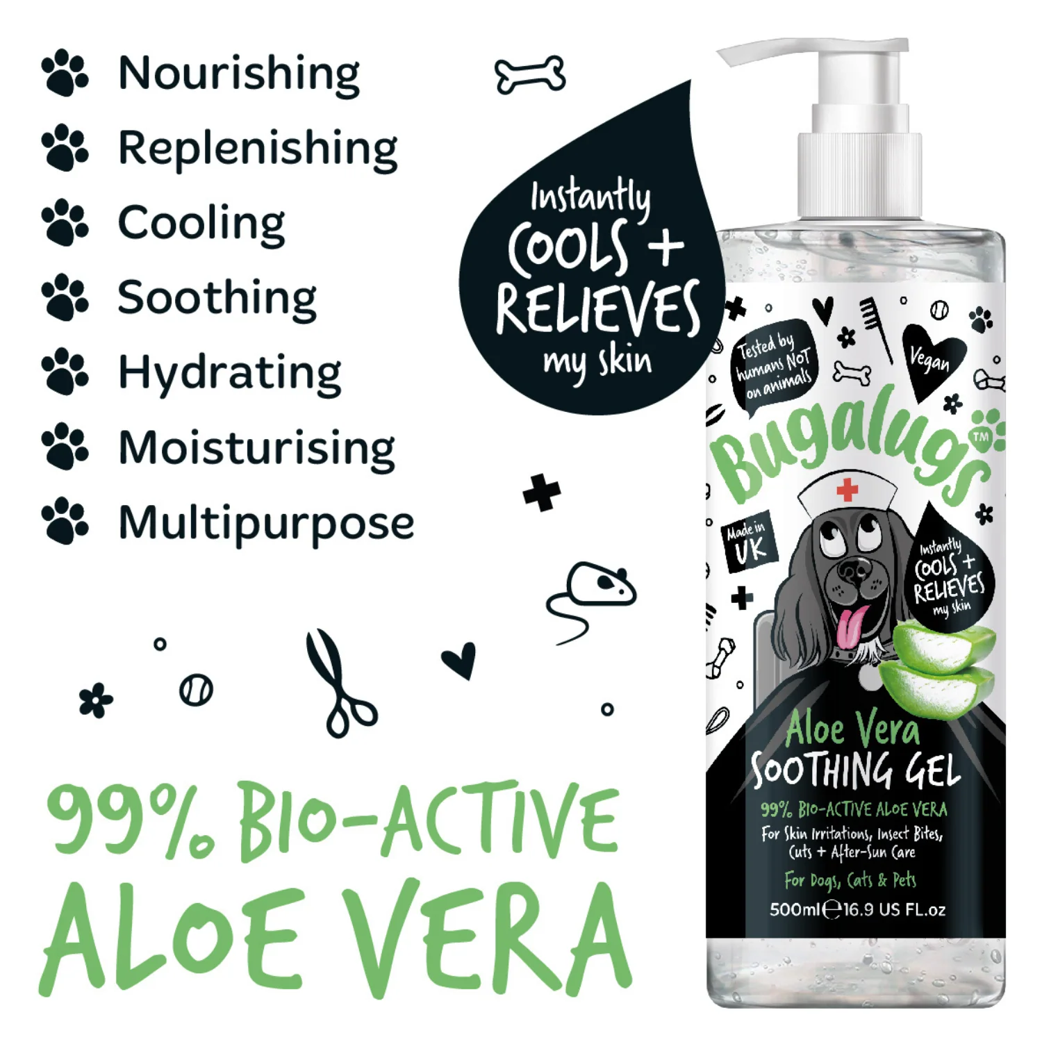Aloe Vera Soothing Gel for Pets 500ml - Image 7