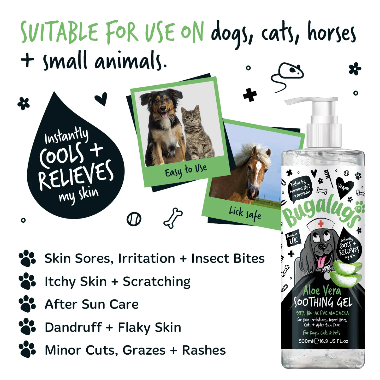 Aloe Vera Soothing Gel for Pets 500ml - Image 9