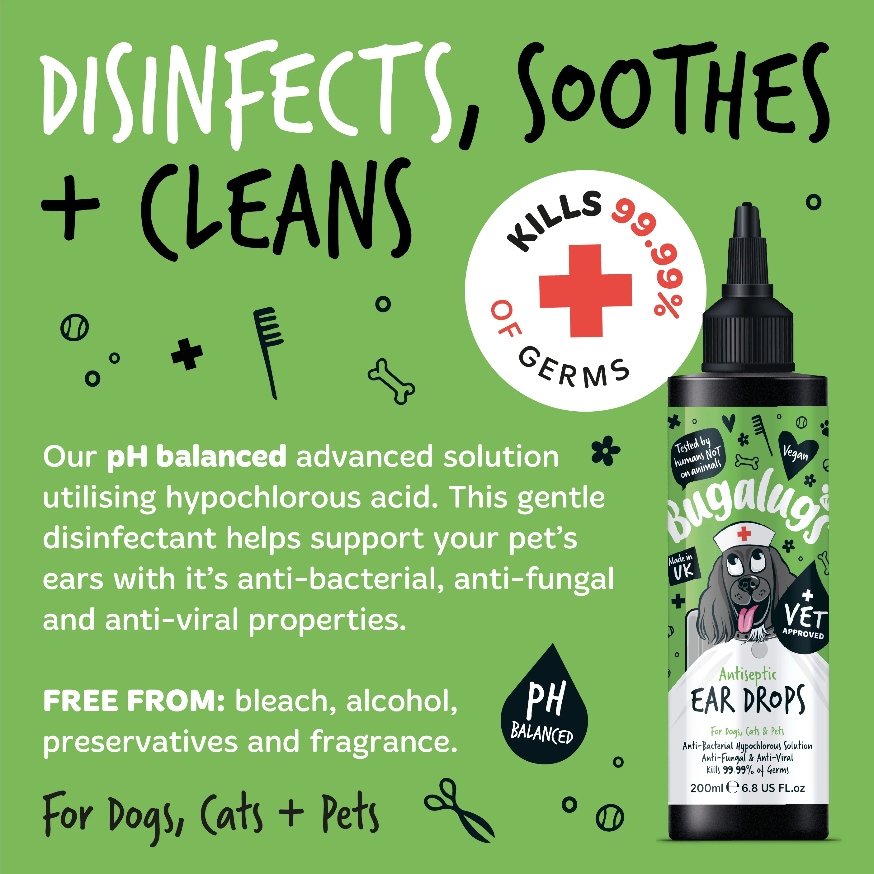 Antiseptic Ear Drops for Dogs, Cats & Pets - Image 10