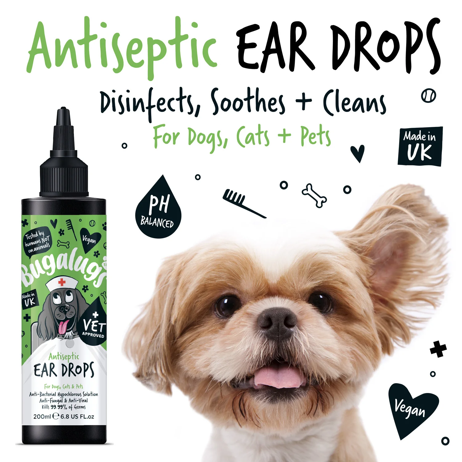 Antiseptic Ear Drops for Dogs, Cats & Pets - Image 5