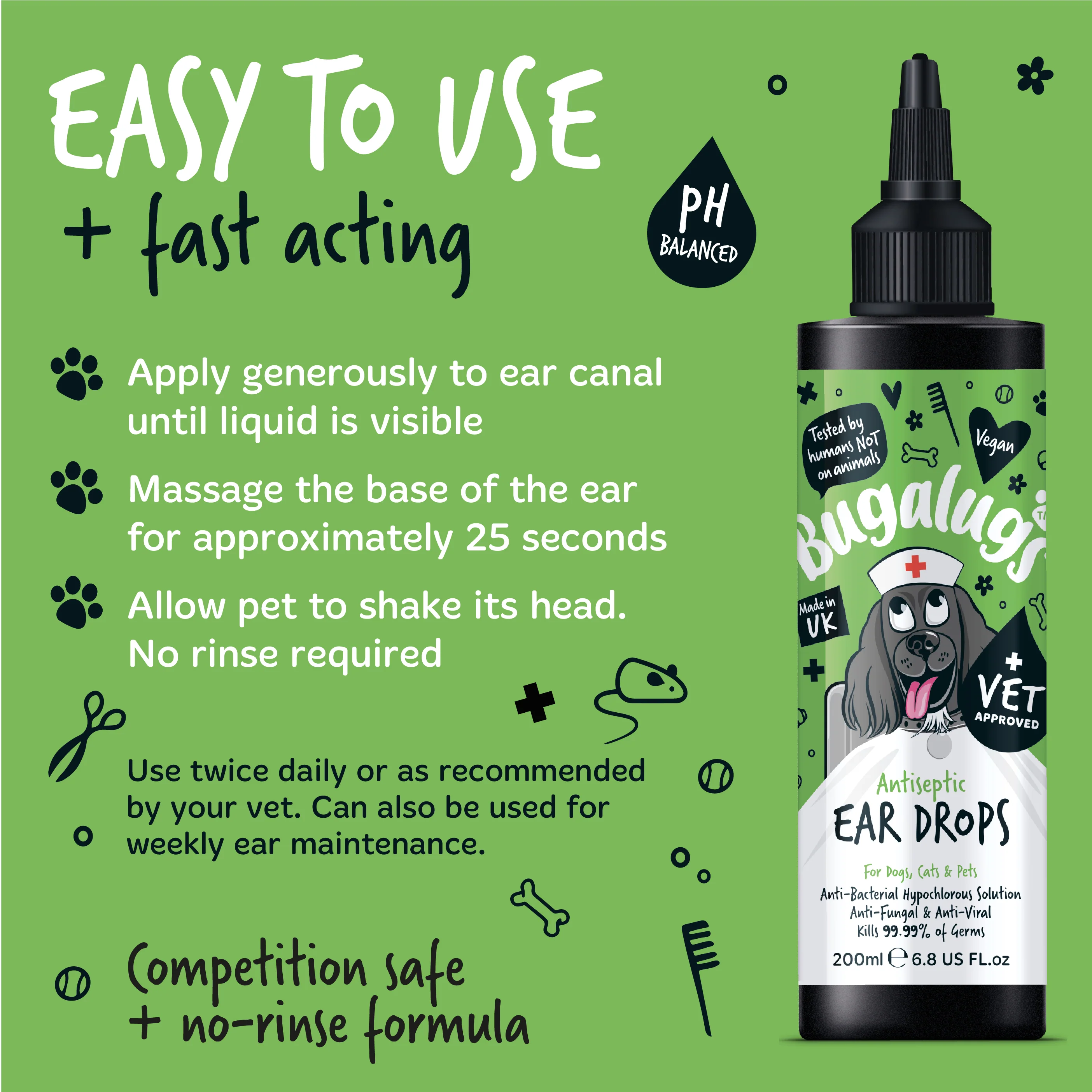 Antiseptic Ear Drops for Dogs, Cats & Pets - Image 6