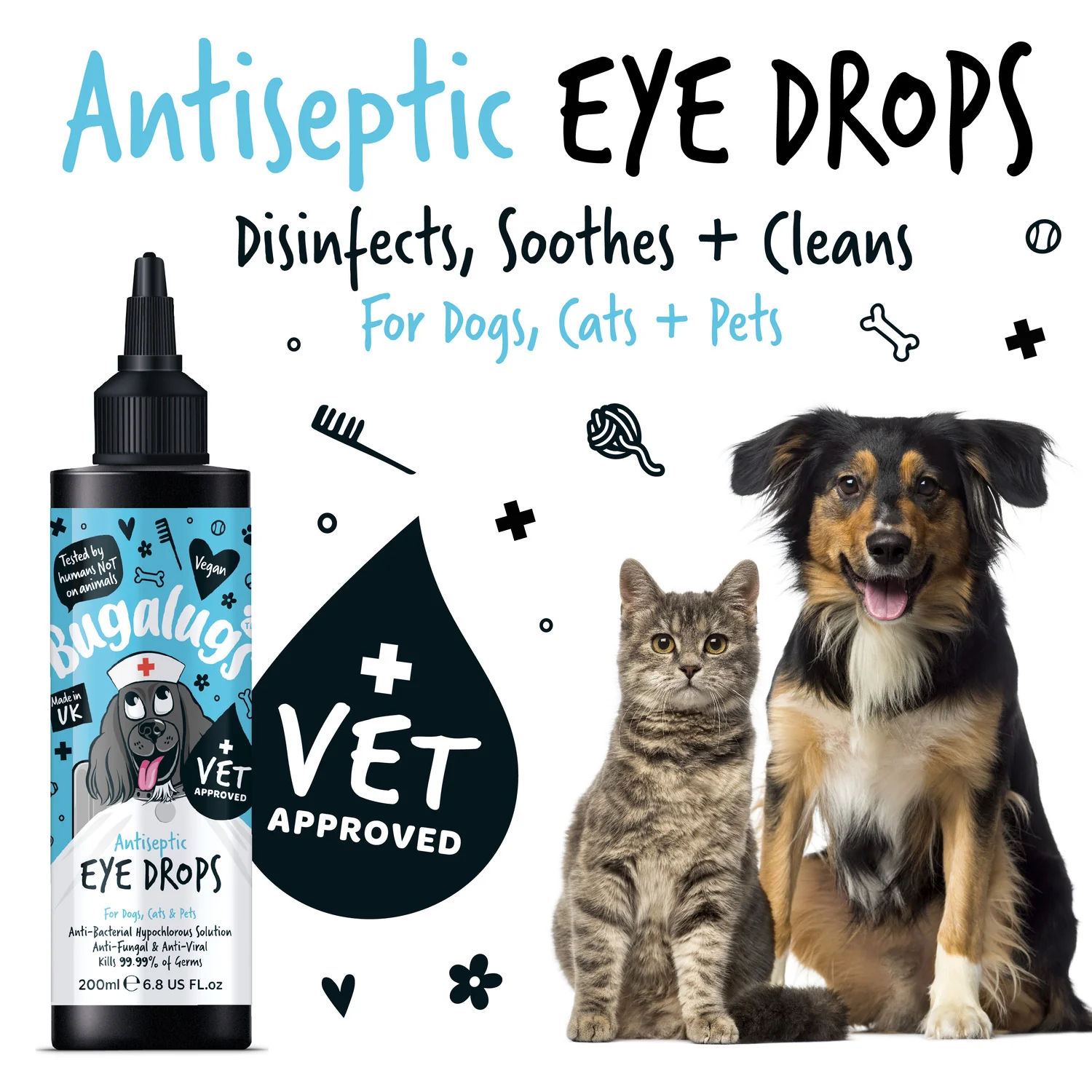Antiseptic Eye Drops for Dogs, Cats & Pets - Image 7