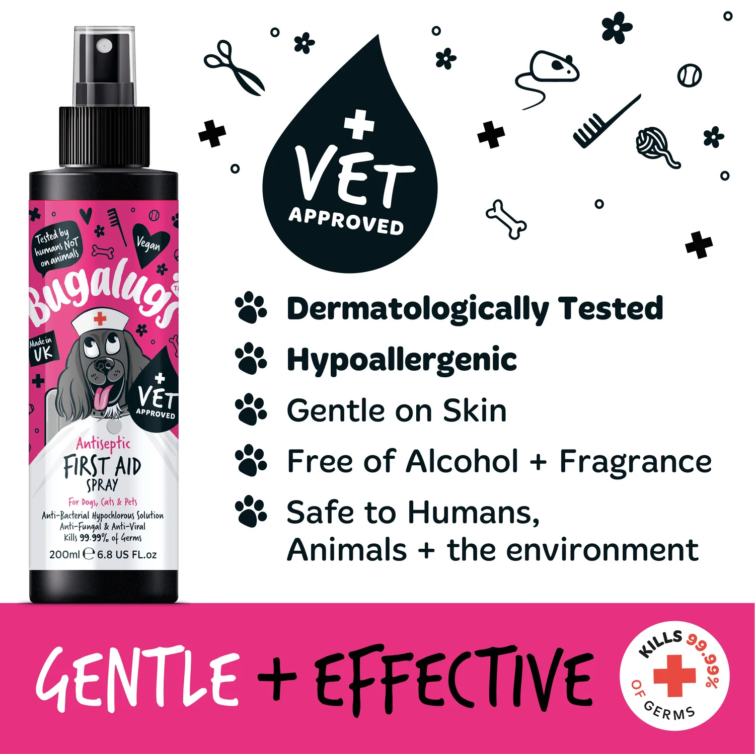 Antiseptic First Aid Spray for Dogs, Cats & Pets - Image 3