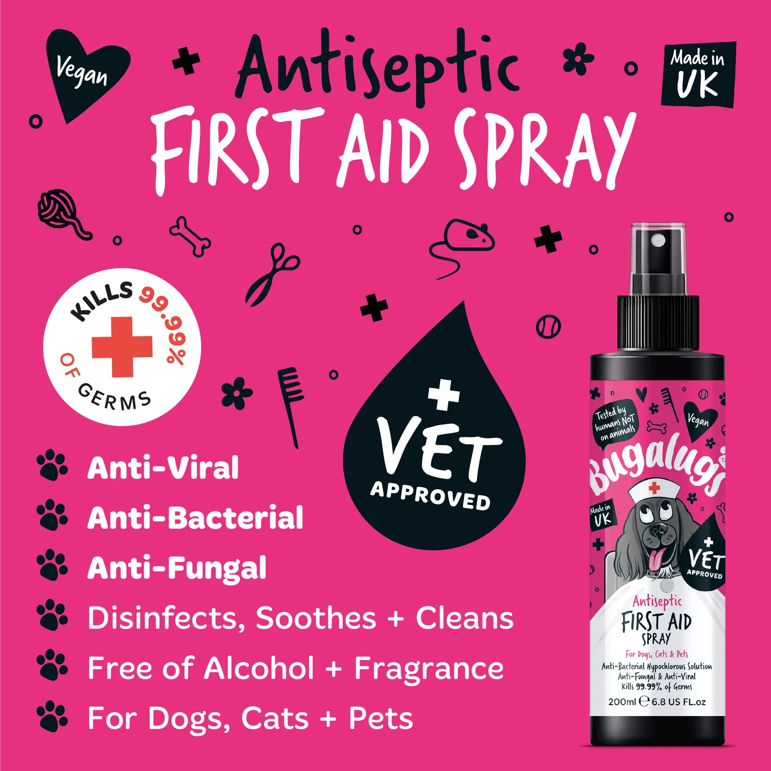 Antiseptic First Aid Spray for Dogs, Cats & Pets - Image 4