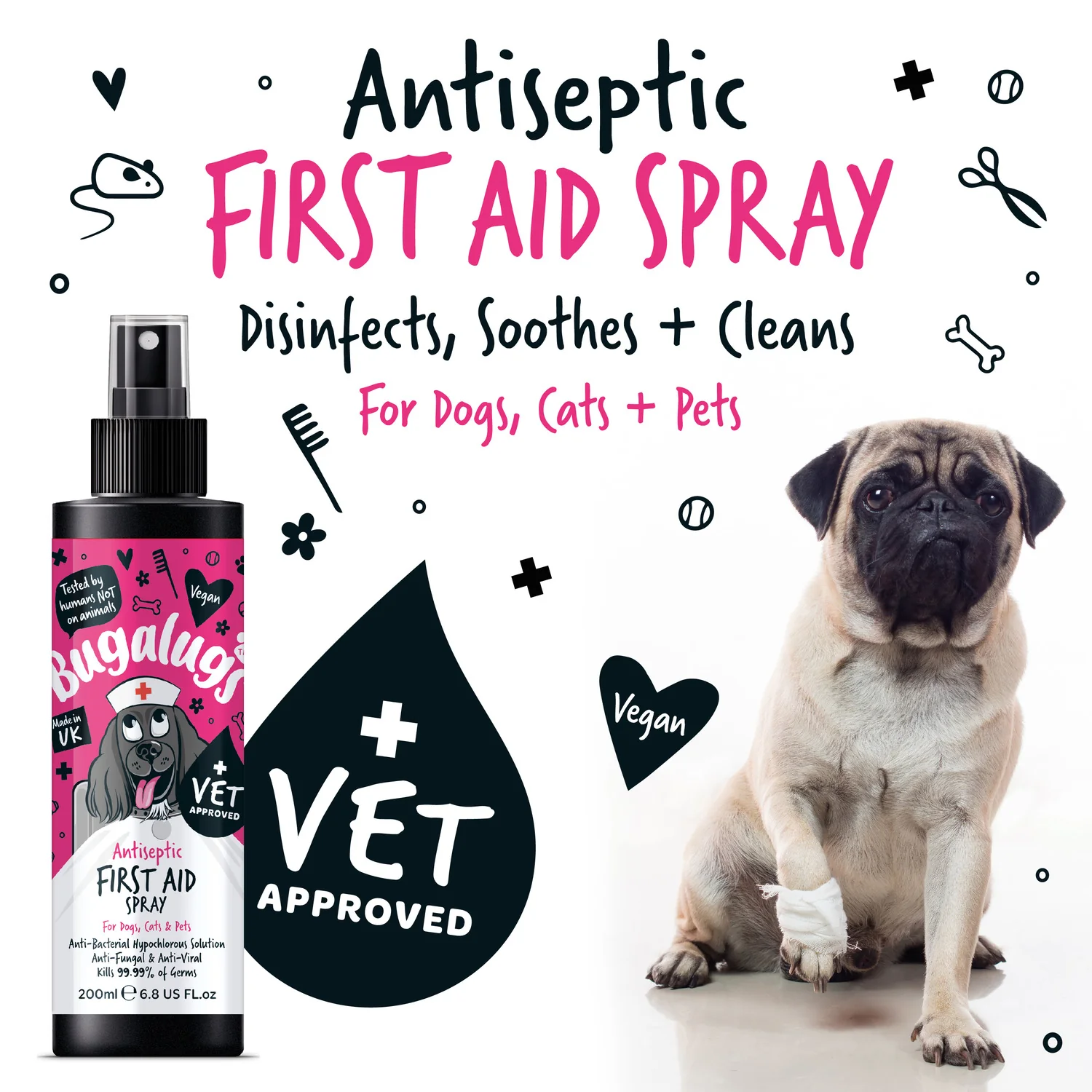 Antiseptic First Aid Spray for Dogs, Cats & Pets - Image 6