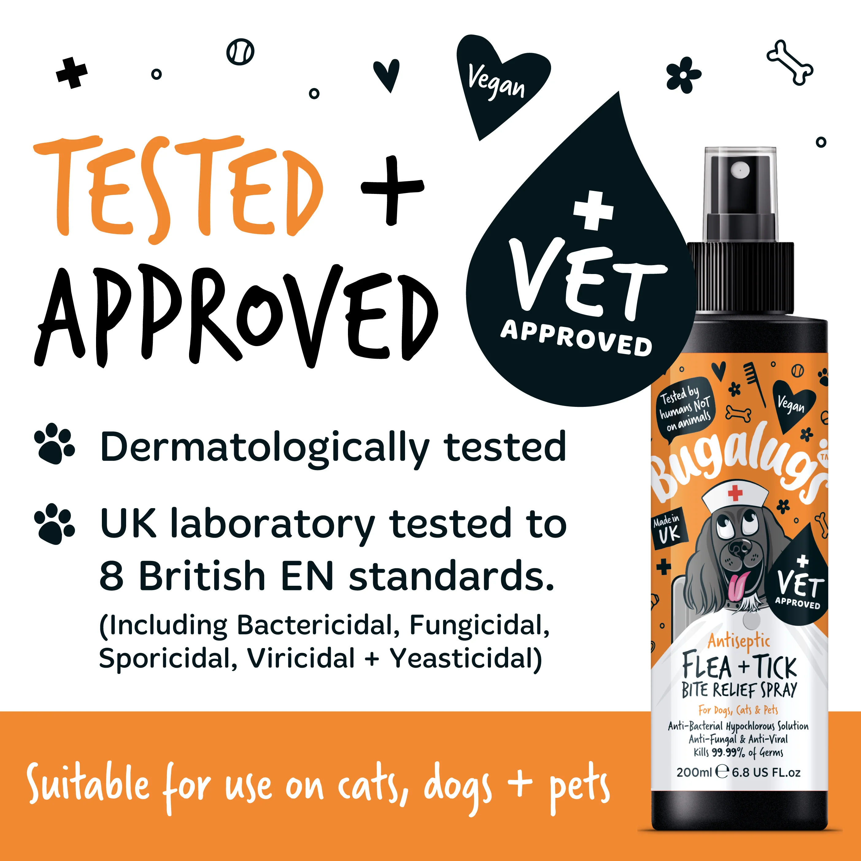 Antiseptic Flea & Tick Bite Relief Spray for Dogs, Cats & Pets - Image 10