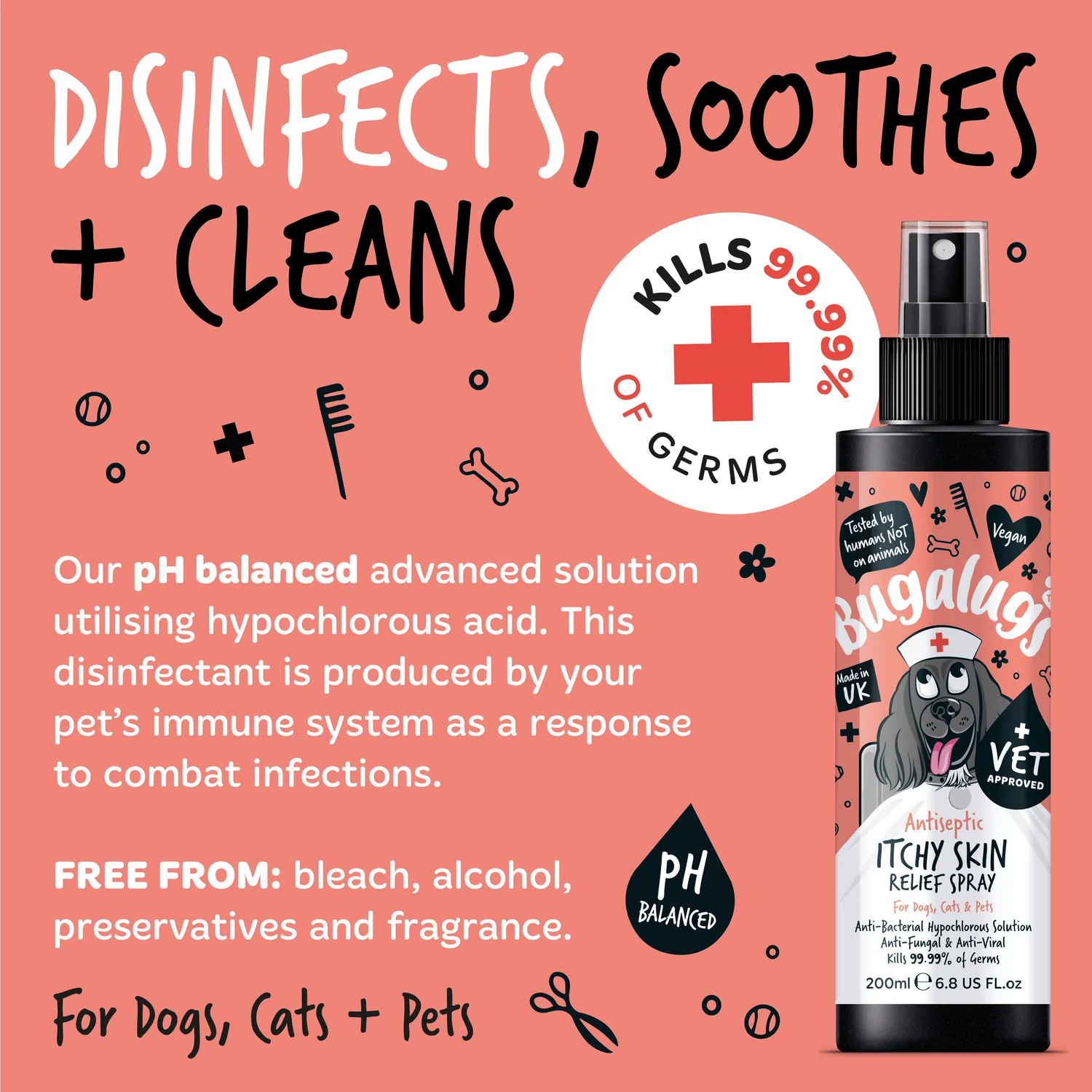 Antiseptic Itchy Skin Relief Spray for Dogs, Cats & Pets - Image 8