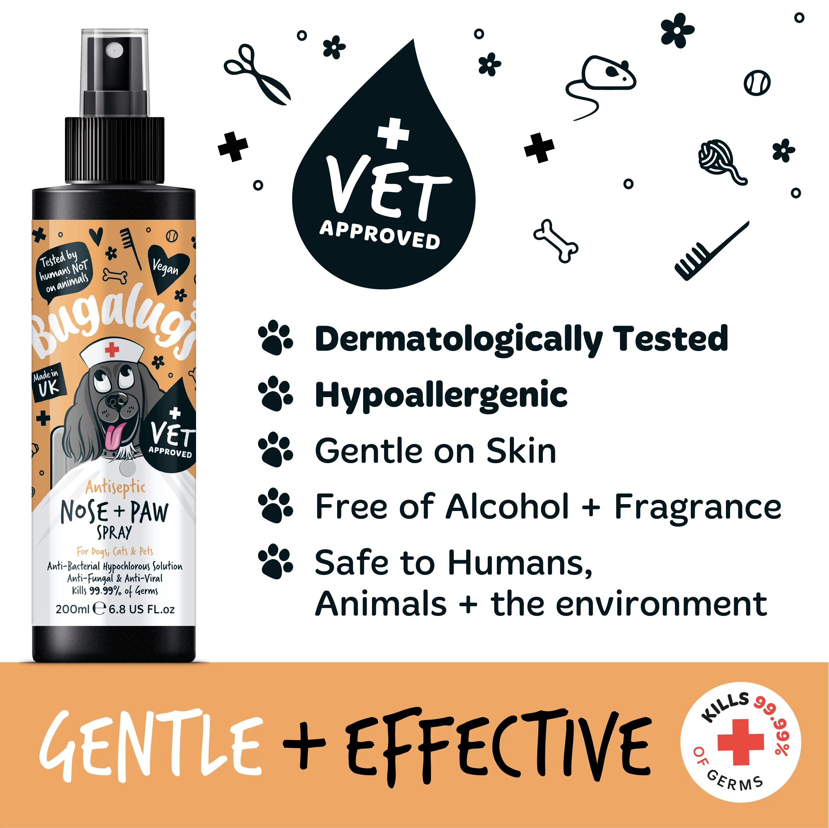 Antiseptic Nose & Paw Spray for Dogs, Cats & Pets - Image 3
