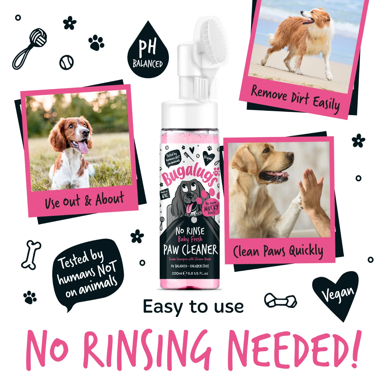 Baby Fresh No-Rinse Paw Cleaner for Dogs & Cats - Image 10