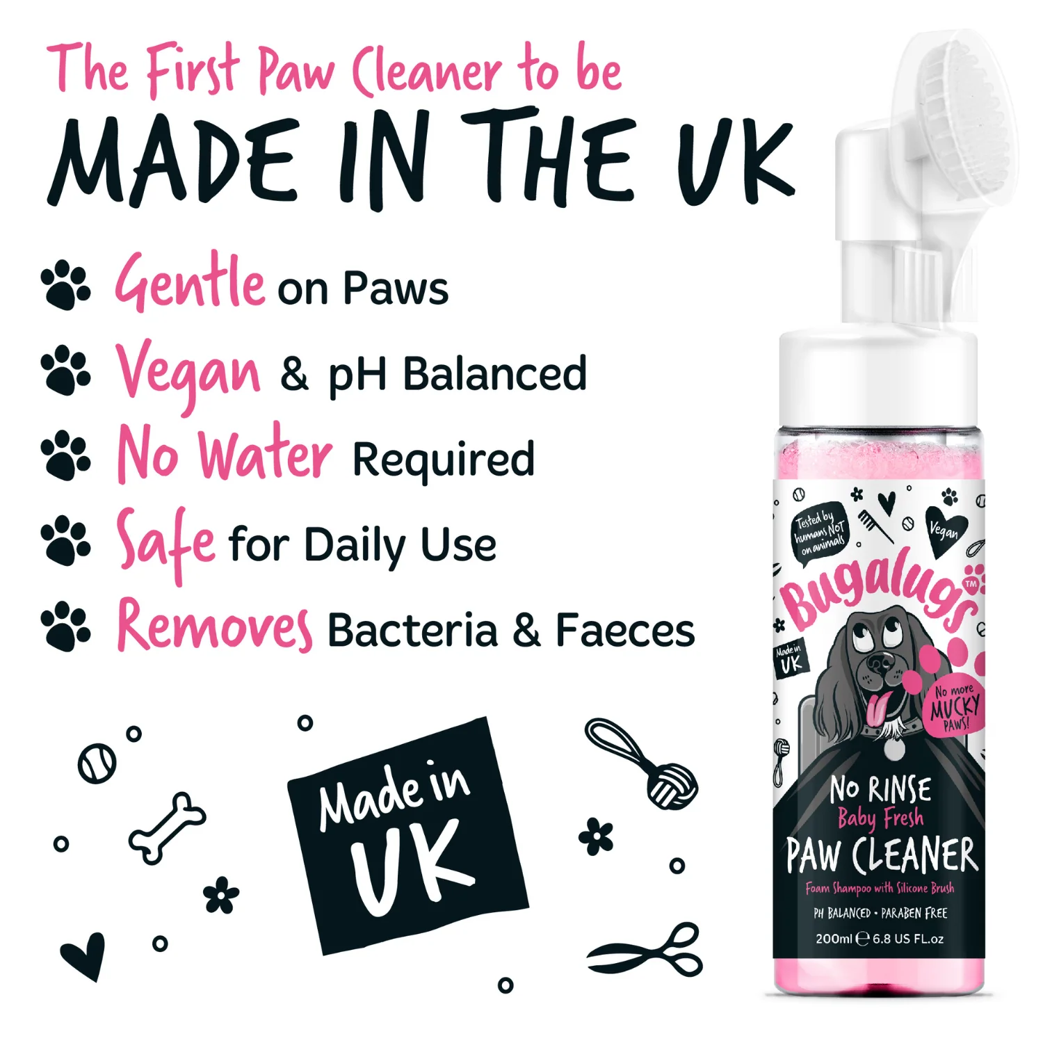 Baby Fresh No-Rinse Paw Cleaner for Dogs & Cats - Image 3