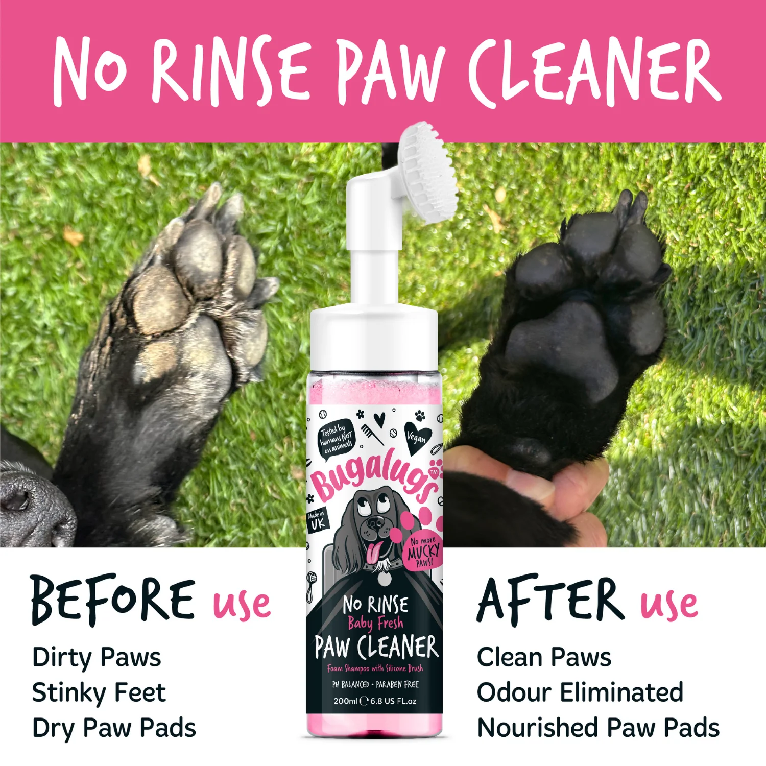 Baby Fresh No-Rinse Paw Cleaner for Dogs & Cats - Image 5
