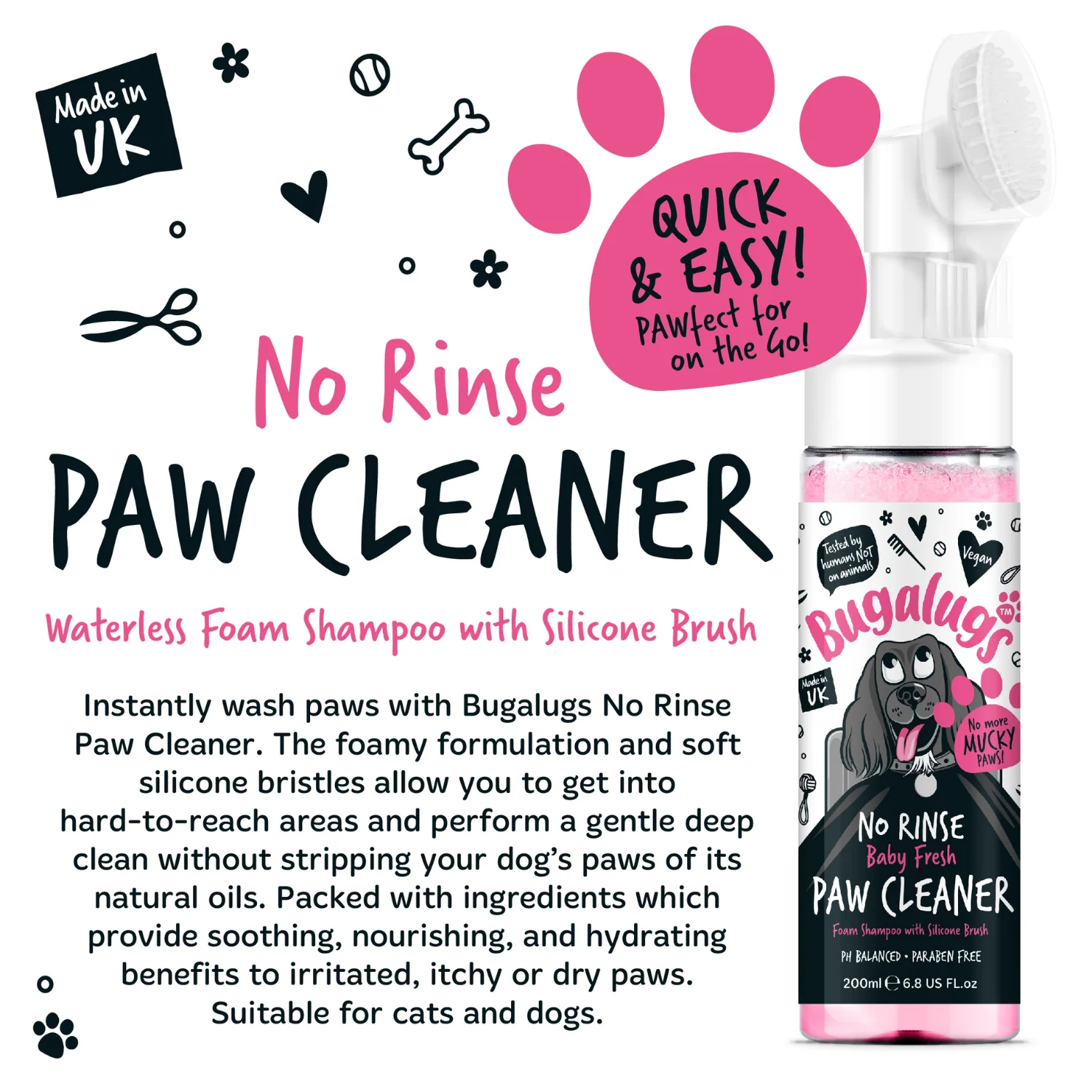 Baby Fresh No-Rinse Paw Cleaner for Dogs & Cats - Image 8