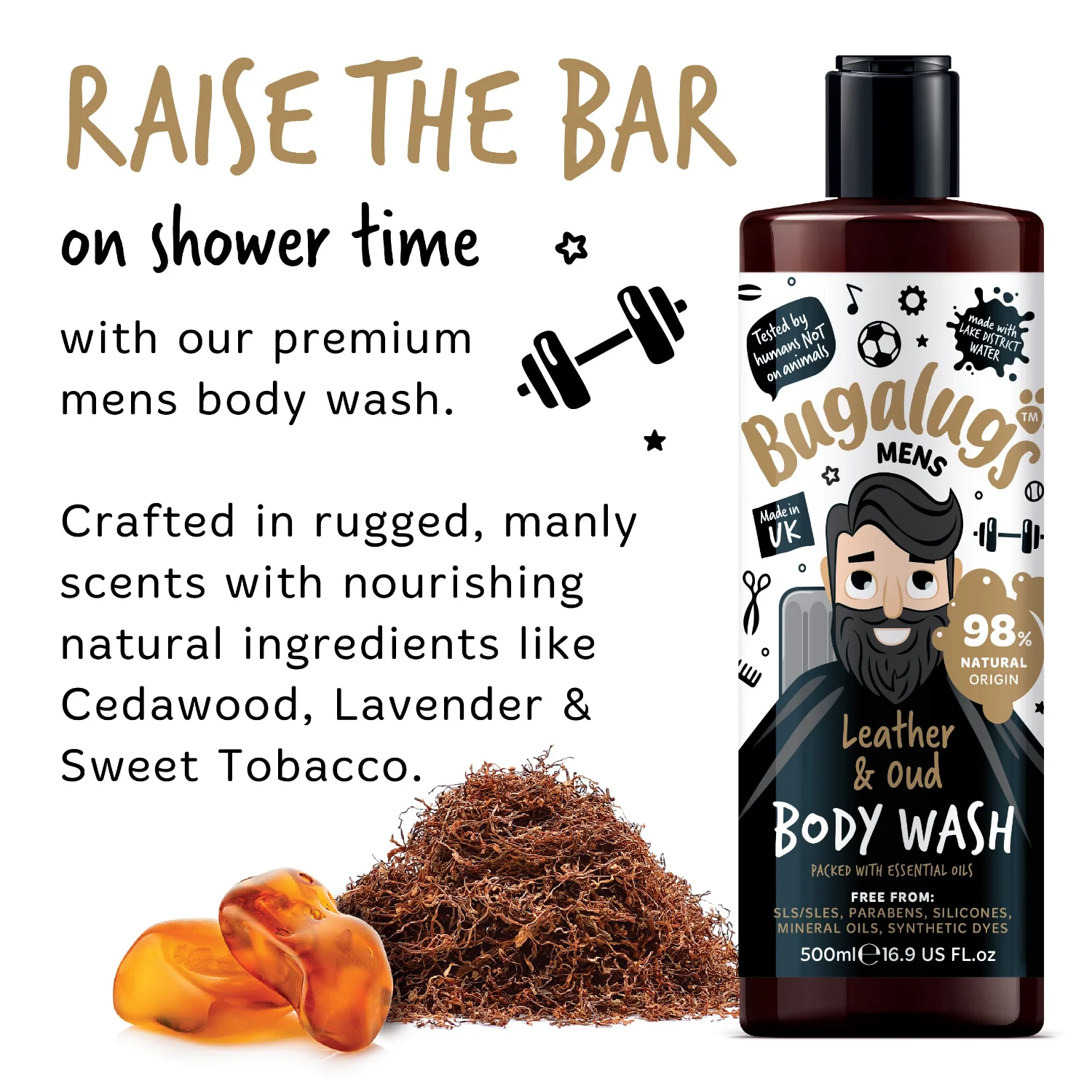 Bugalugs Men's Leather & Oud Body Wash - Image 4