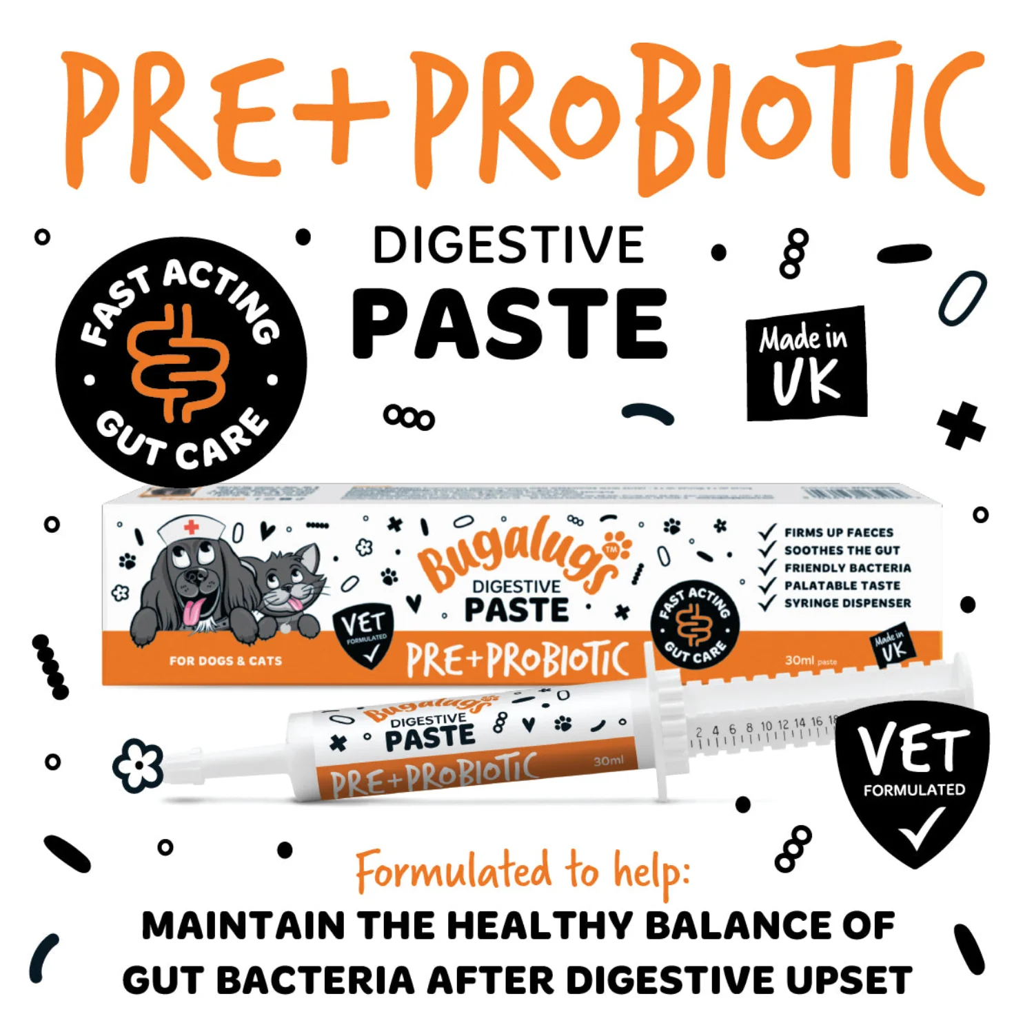 Pre & Probiotic Digestive Paste for Dogs & Cats (30ml) - Image 2