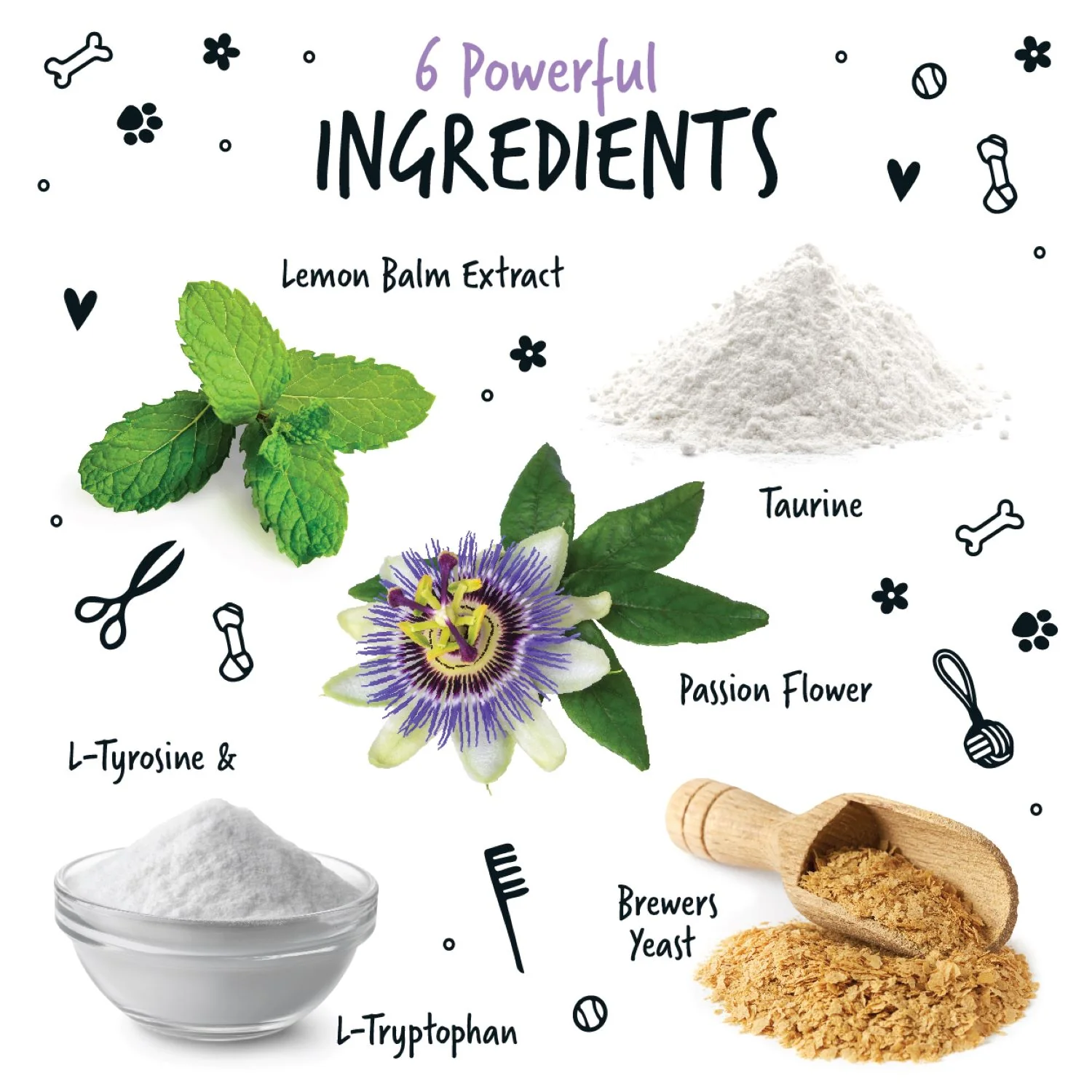 Natural Calming Supplement Powder for Dogs (200g) - Image 3
