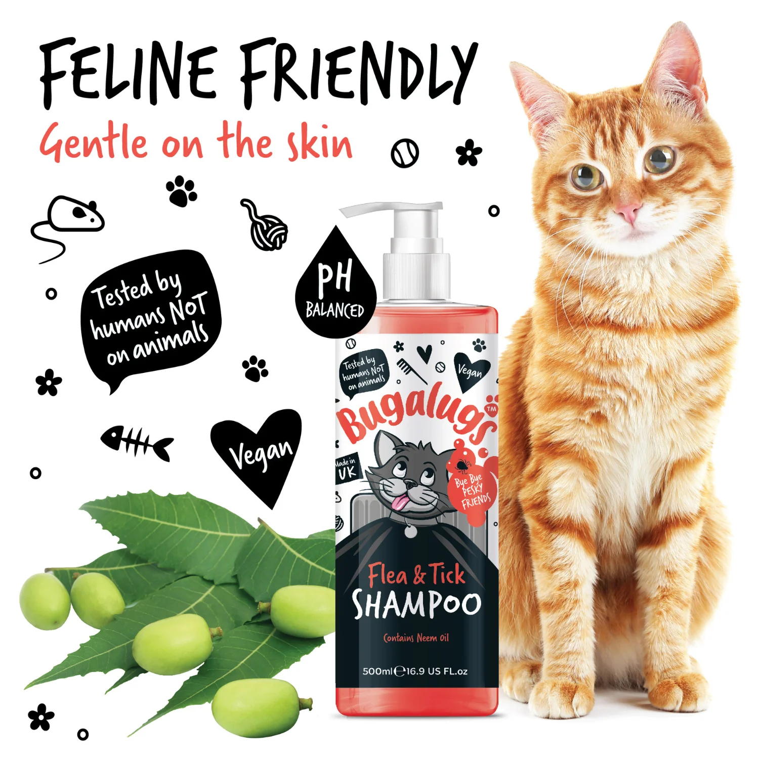 Flea & Tick Cat Shampoo with Neem Oil - Image 6