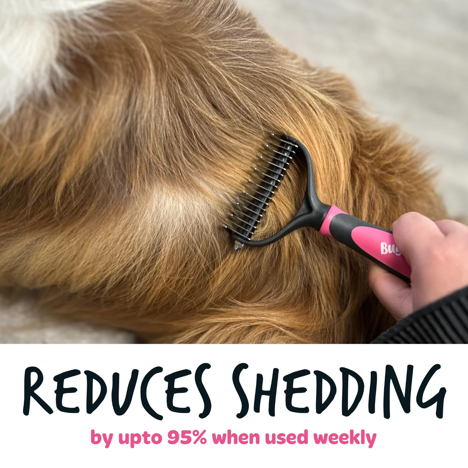 Dematting Rake Double-sided Grooming Comb - Image 9