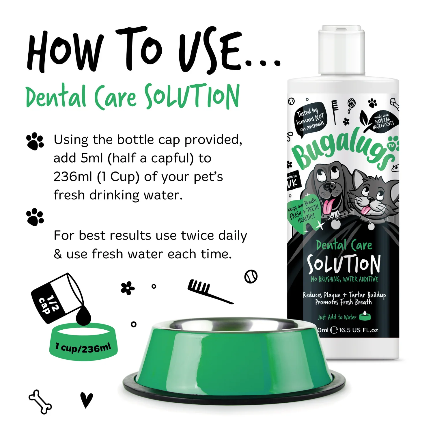 Dental Care Solution Water Additive for Dogs & Cats - Image 3