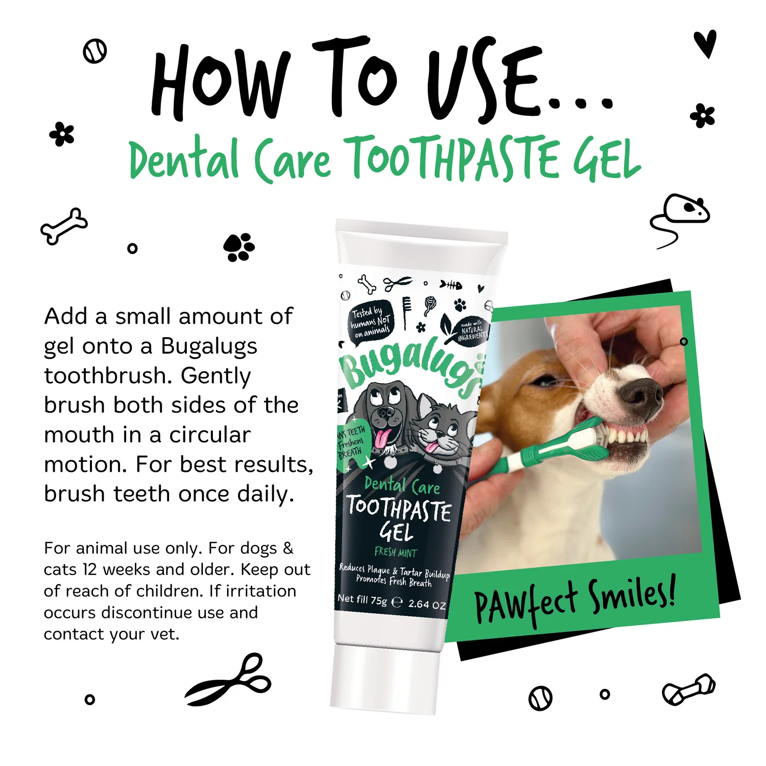 Dental Care Toothpaste Gel with Fresh Mint for Dogs & Cats - Image 3