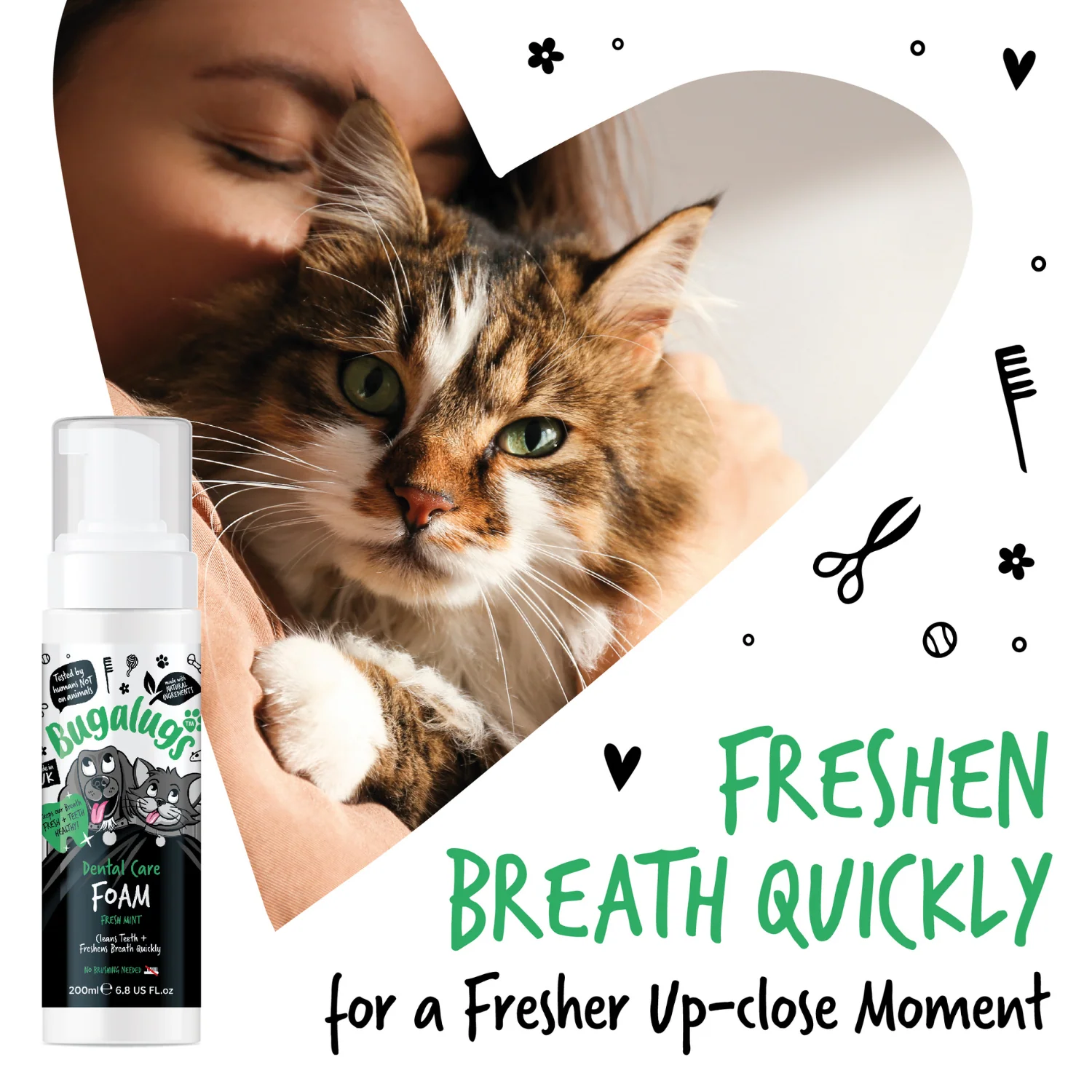Dental Care Foam in Fresh Mint for Dogs & Cats - Image 6