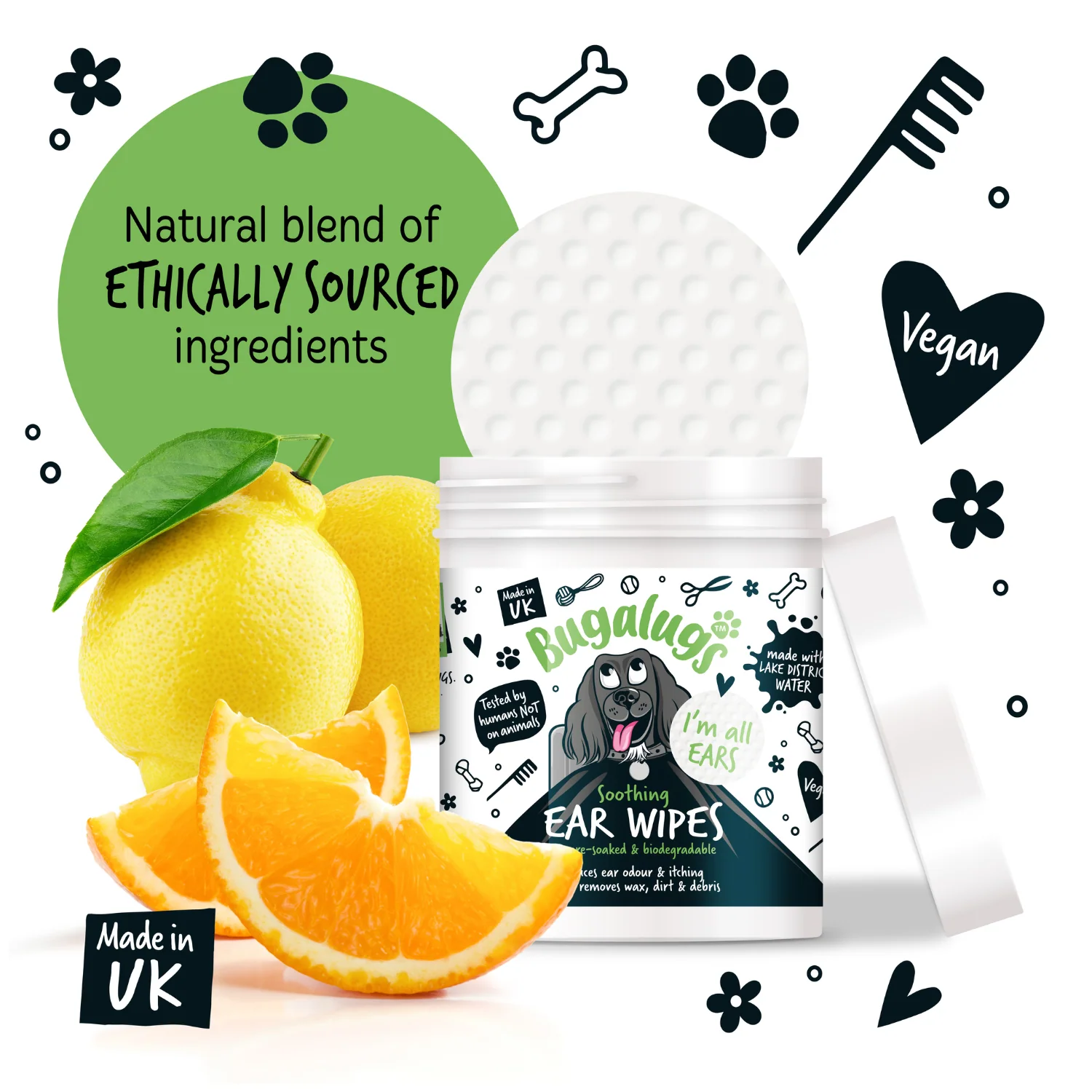 Soothing Ear Wipes for Dogs (100 wipes) - Image 6