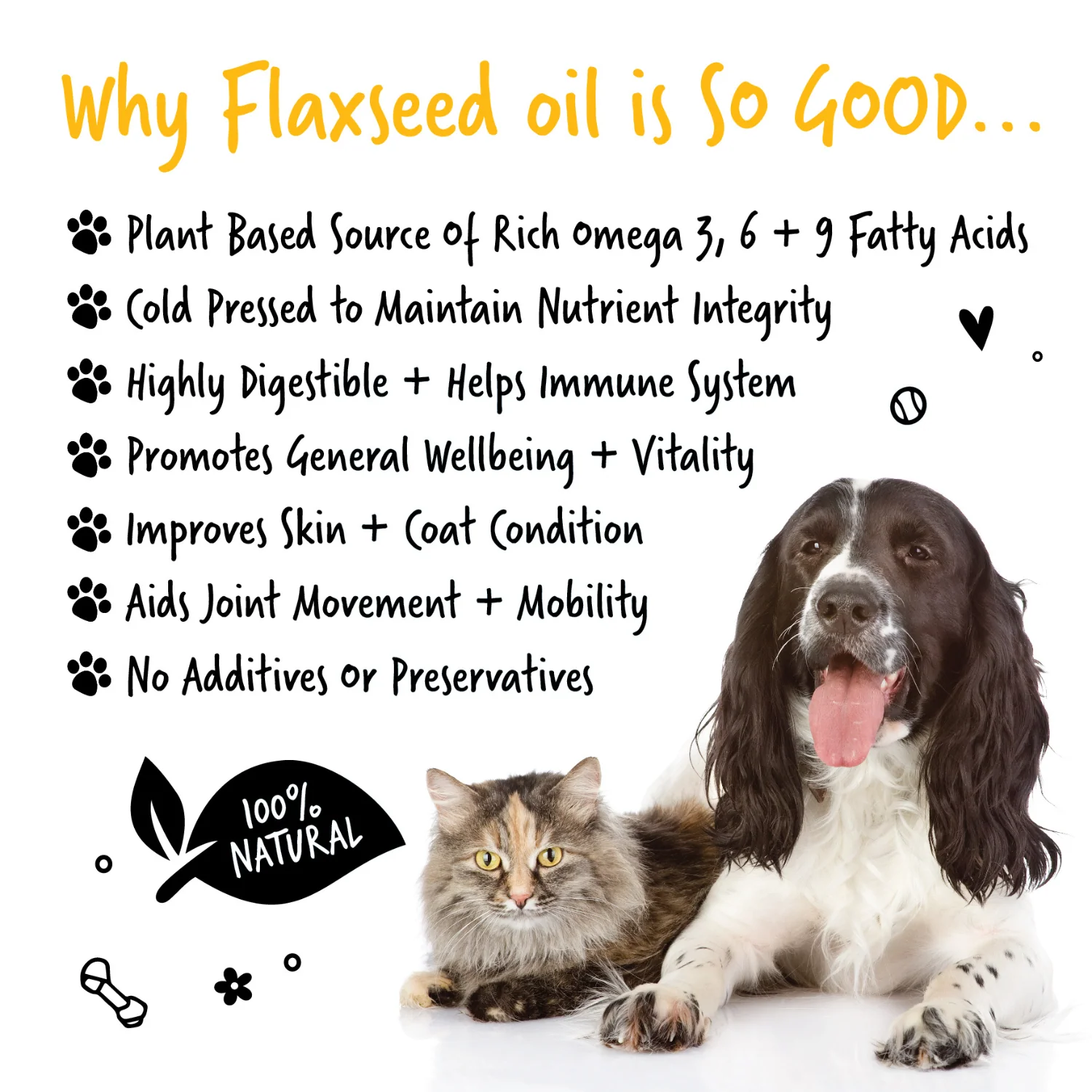 Natural Flaxseed Oil Supplement for Dogs & Cats - Image 4