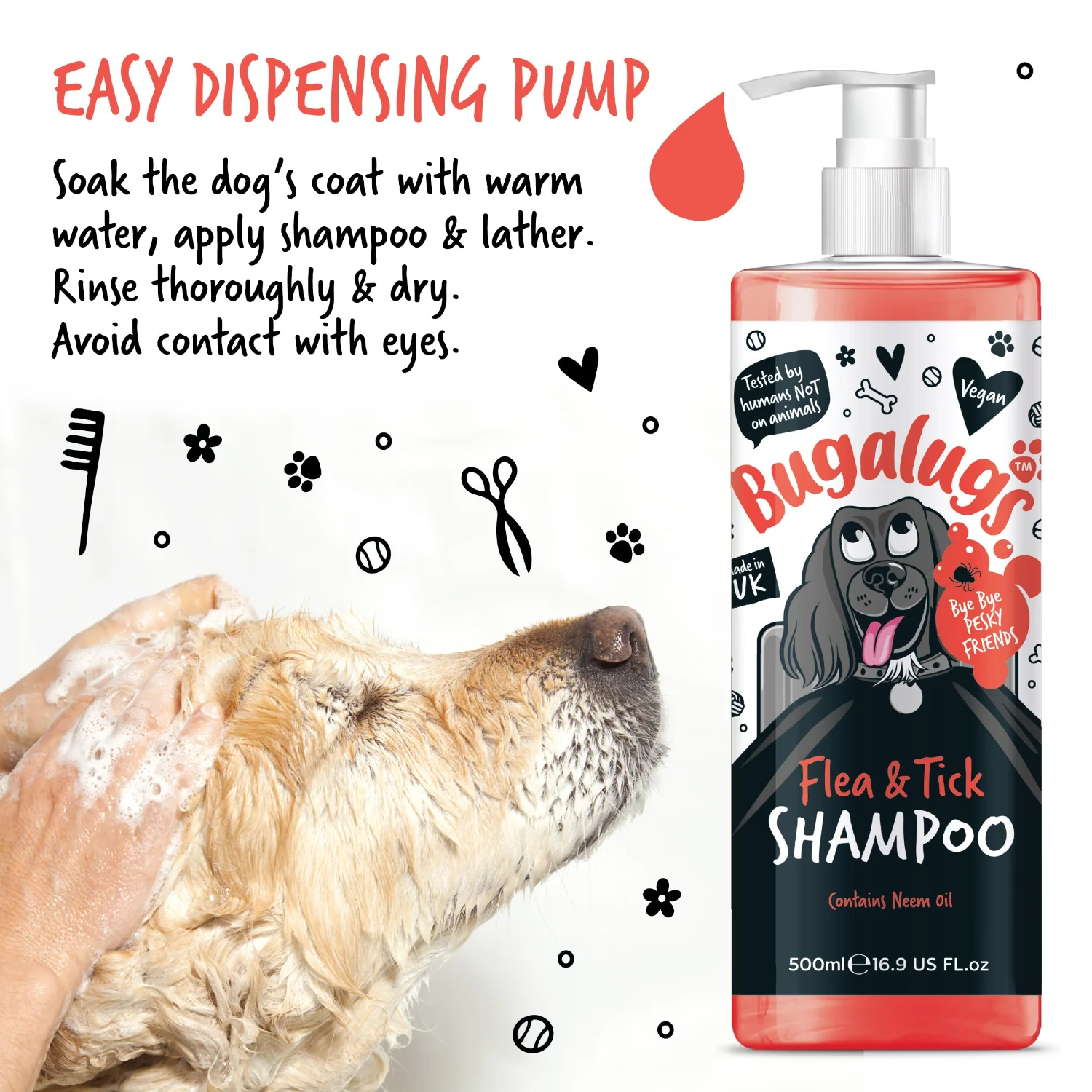 Flea and Tick Dog Shampoo with Neem Oil - Image 5