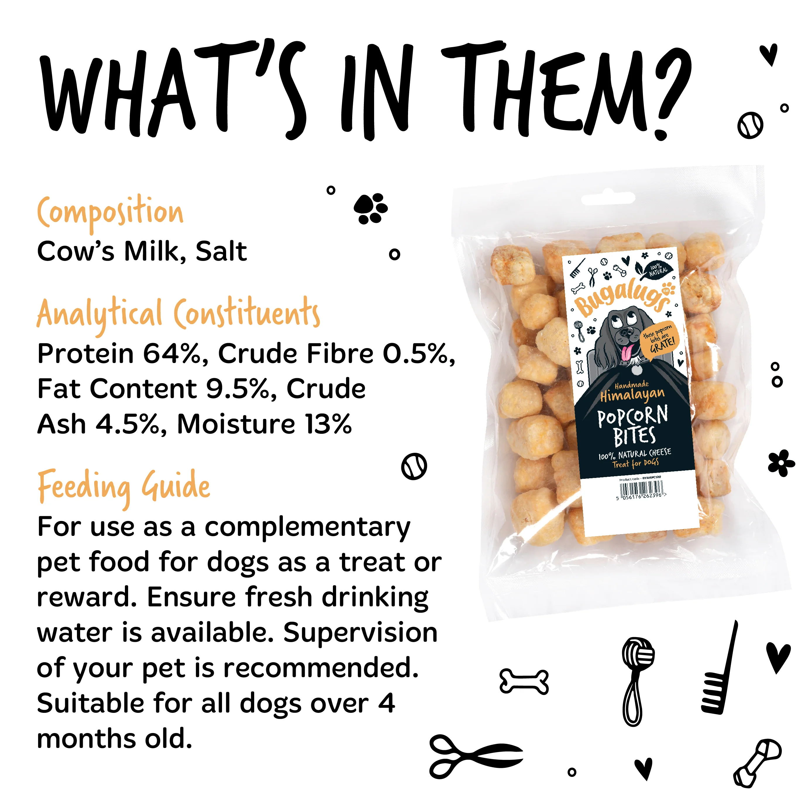 Handmade Himalayan Cheese Popcorn Bites for Dogs - Image 2