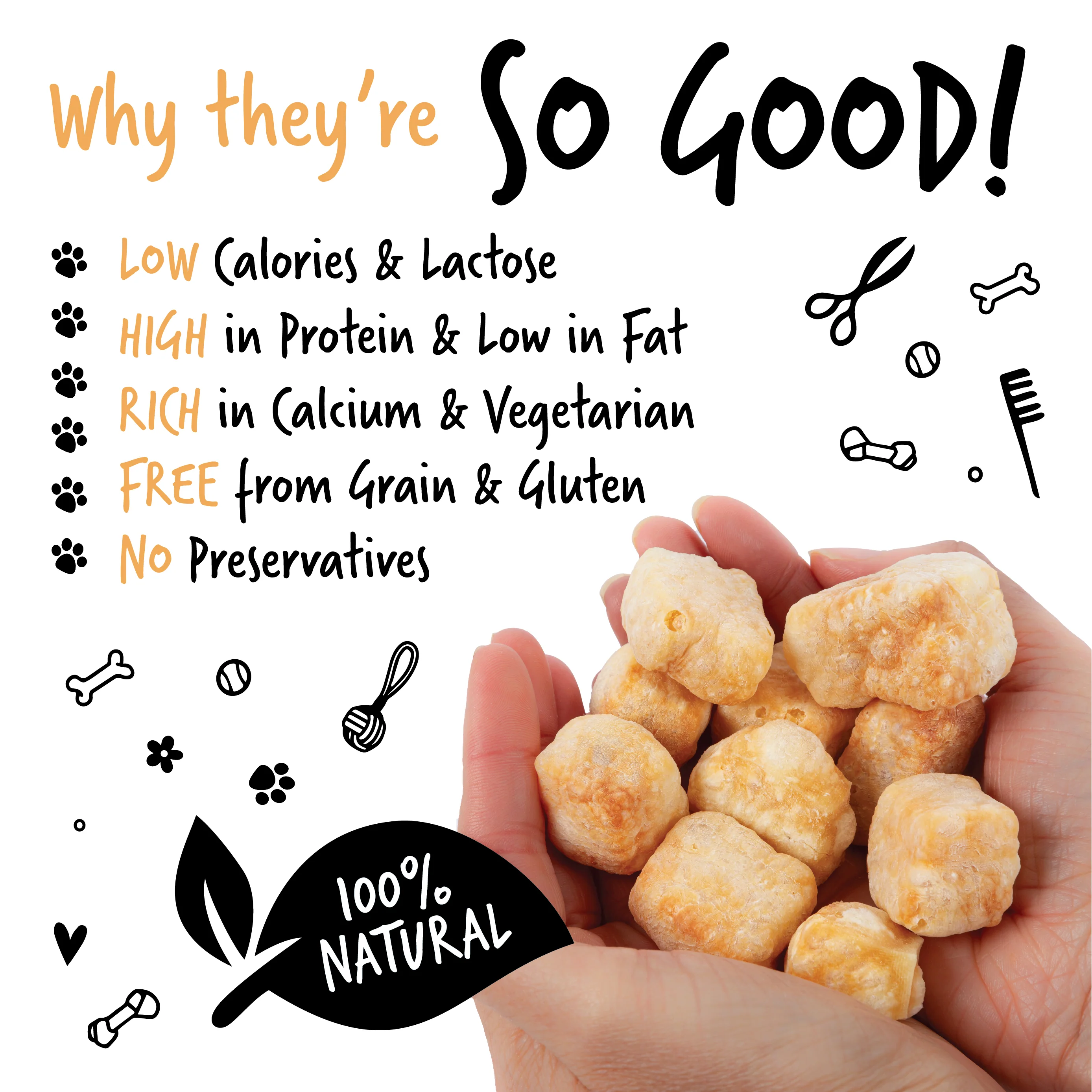 Handmade Himalayan Cheese Popcorn Bites for Dogs - Image 3