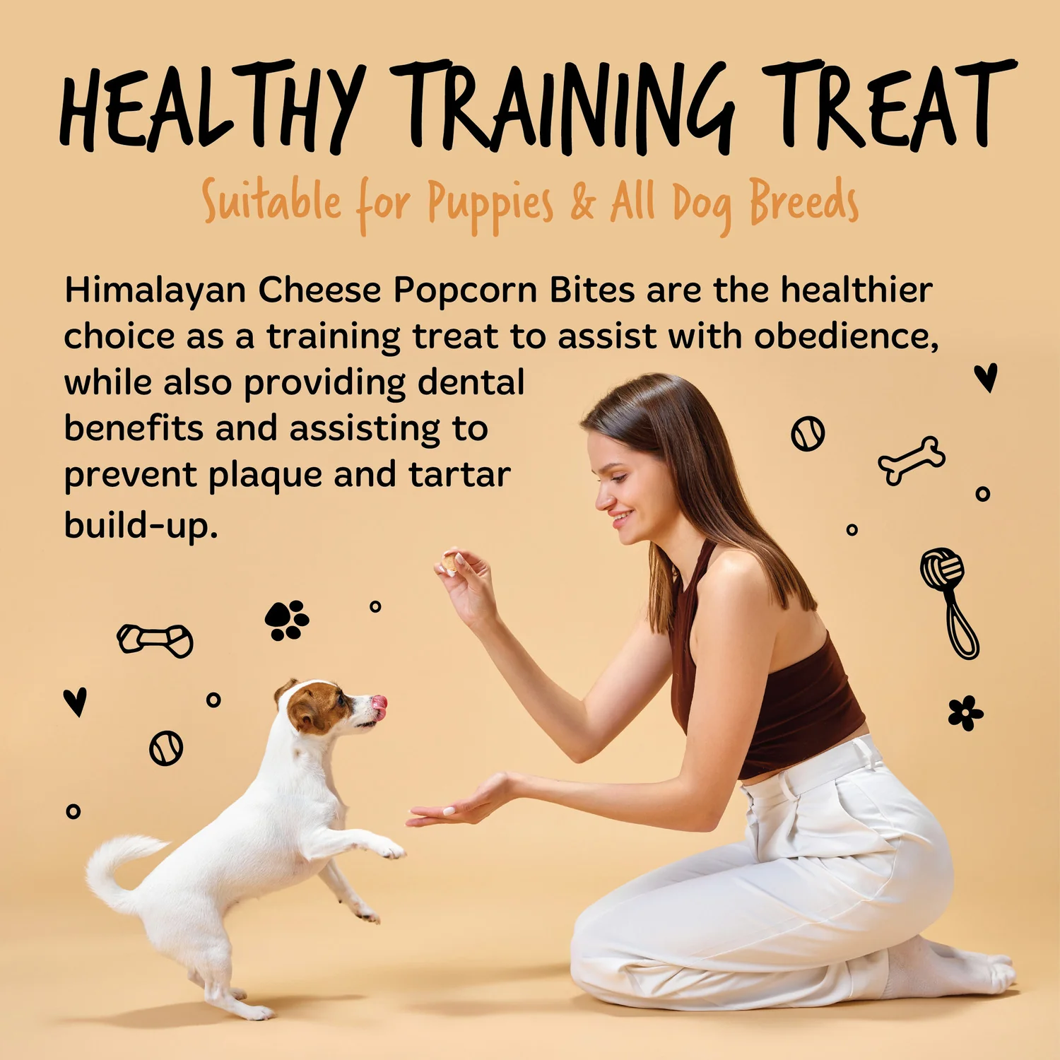 Handmade Himalayan Cheese Popcorn Bites for Dogs - Image 4