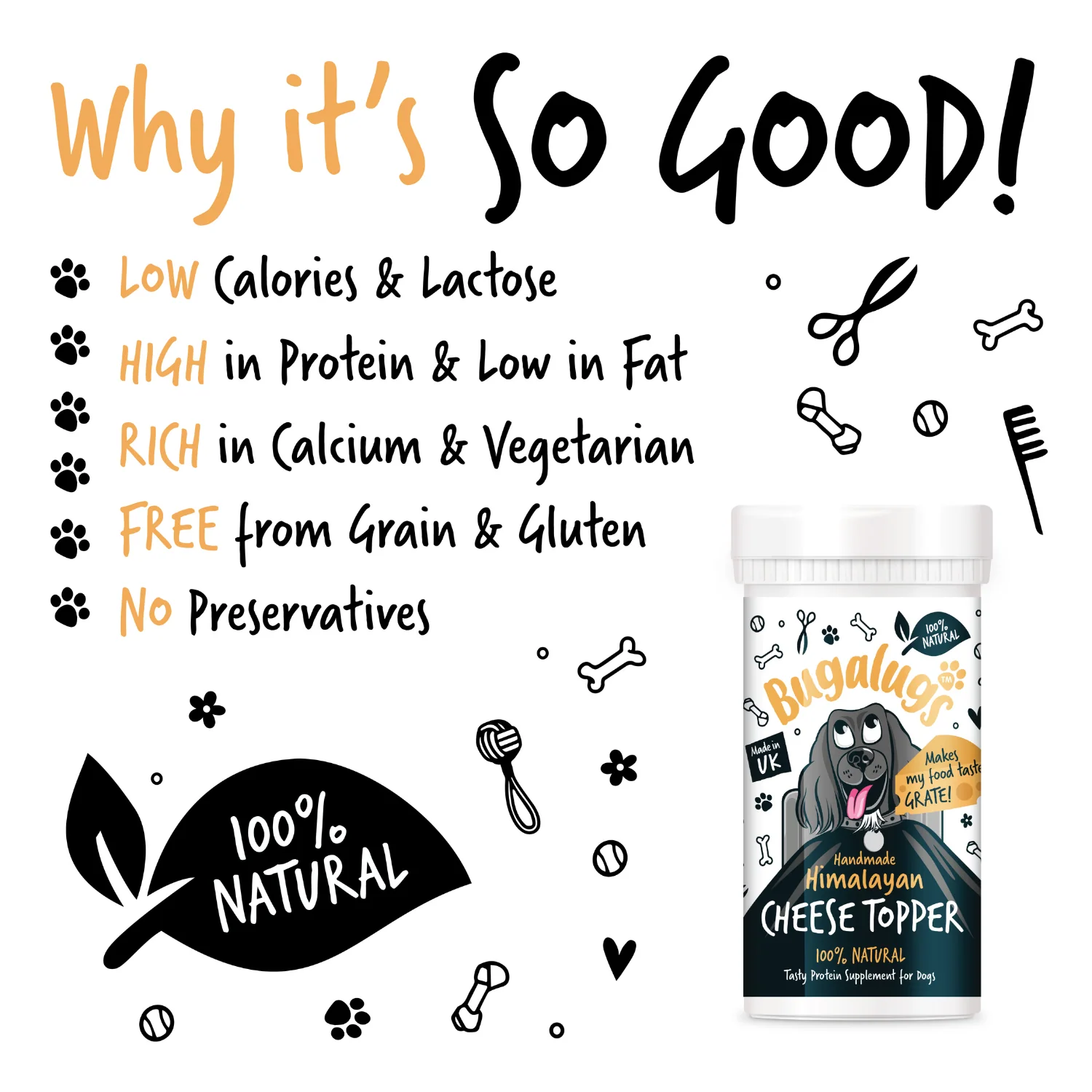 Himalayan Cheese Topper Natural Protein Supplement for Dogs (70g) - Image 2