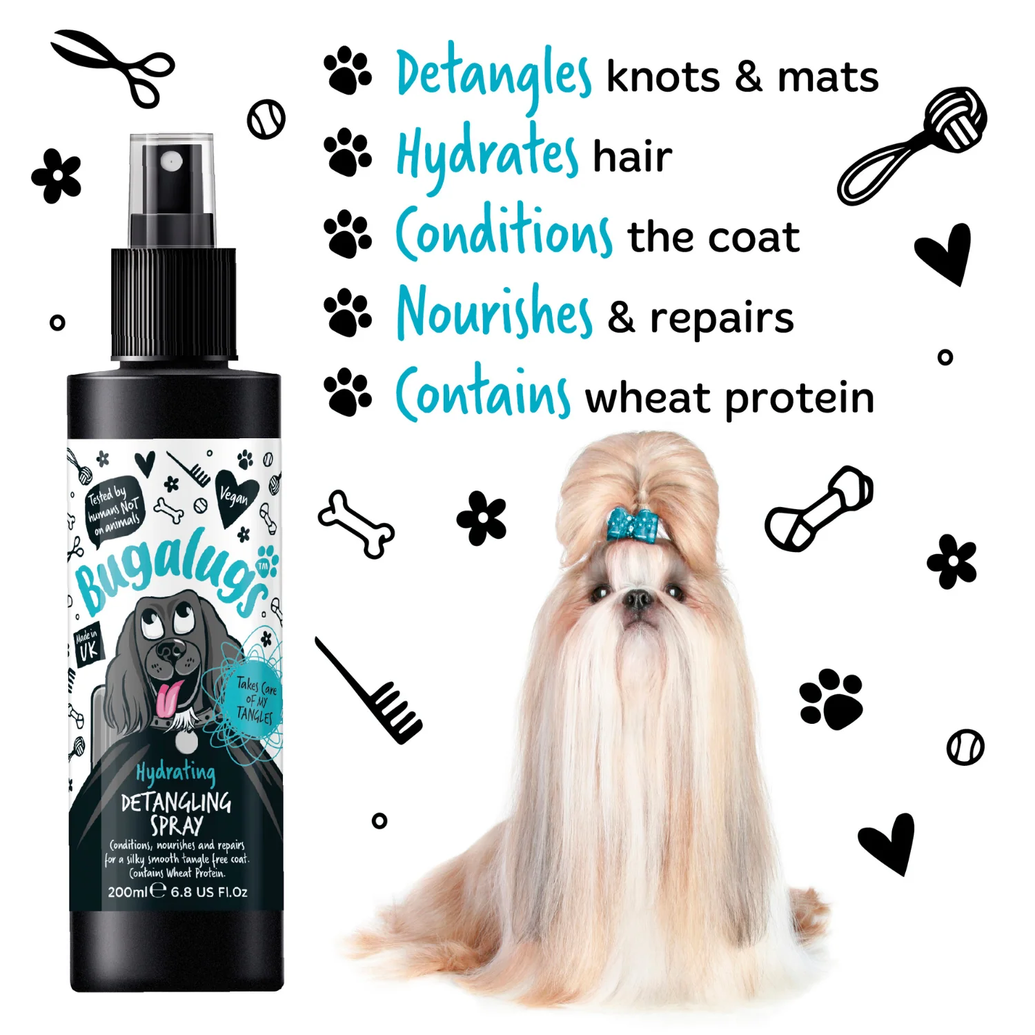 Fragrance Free Hydrating Detangling Spray for Dogs - Image 3