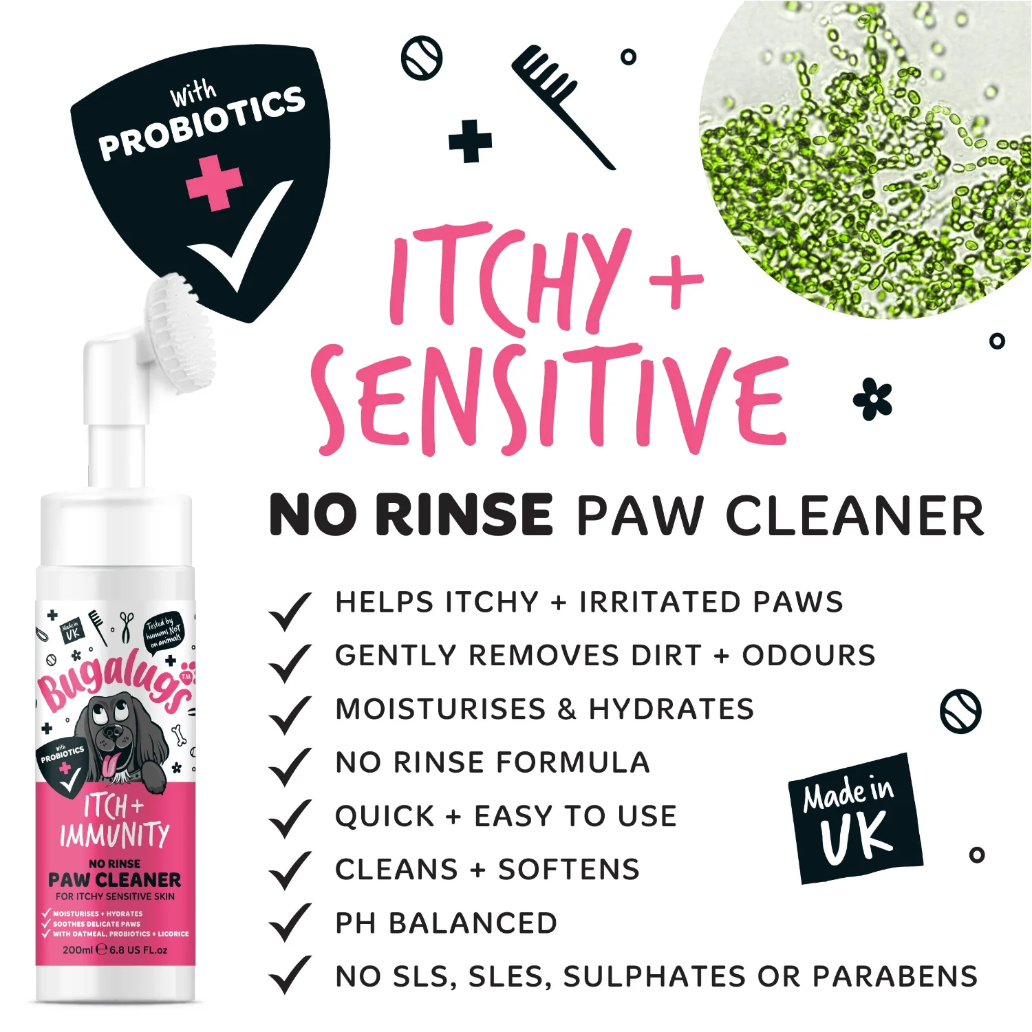 Itch + Immunity No Rinse Paw Cleaner for Dogs - Image 5