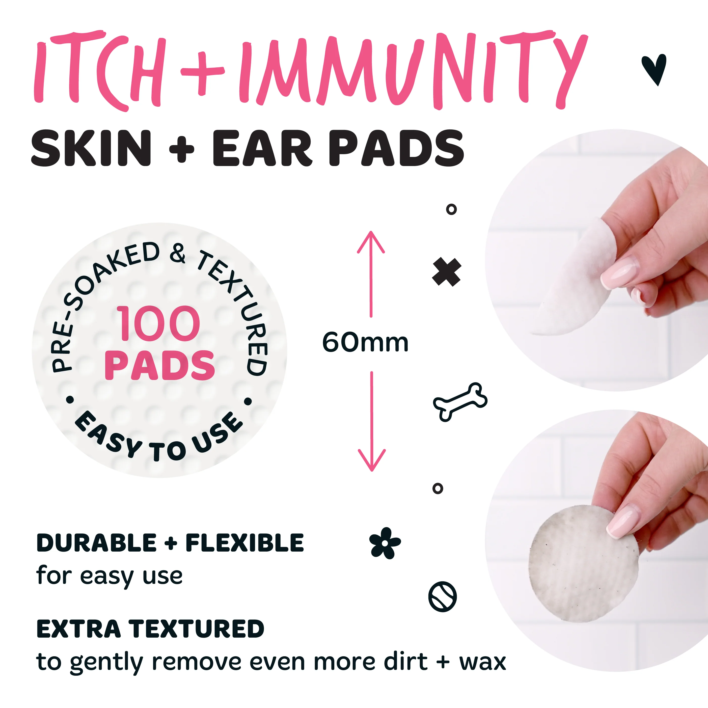 Itch + Immunity Skin + Ear Pads for Dogs - Image 3