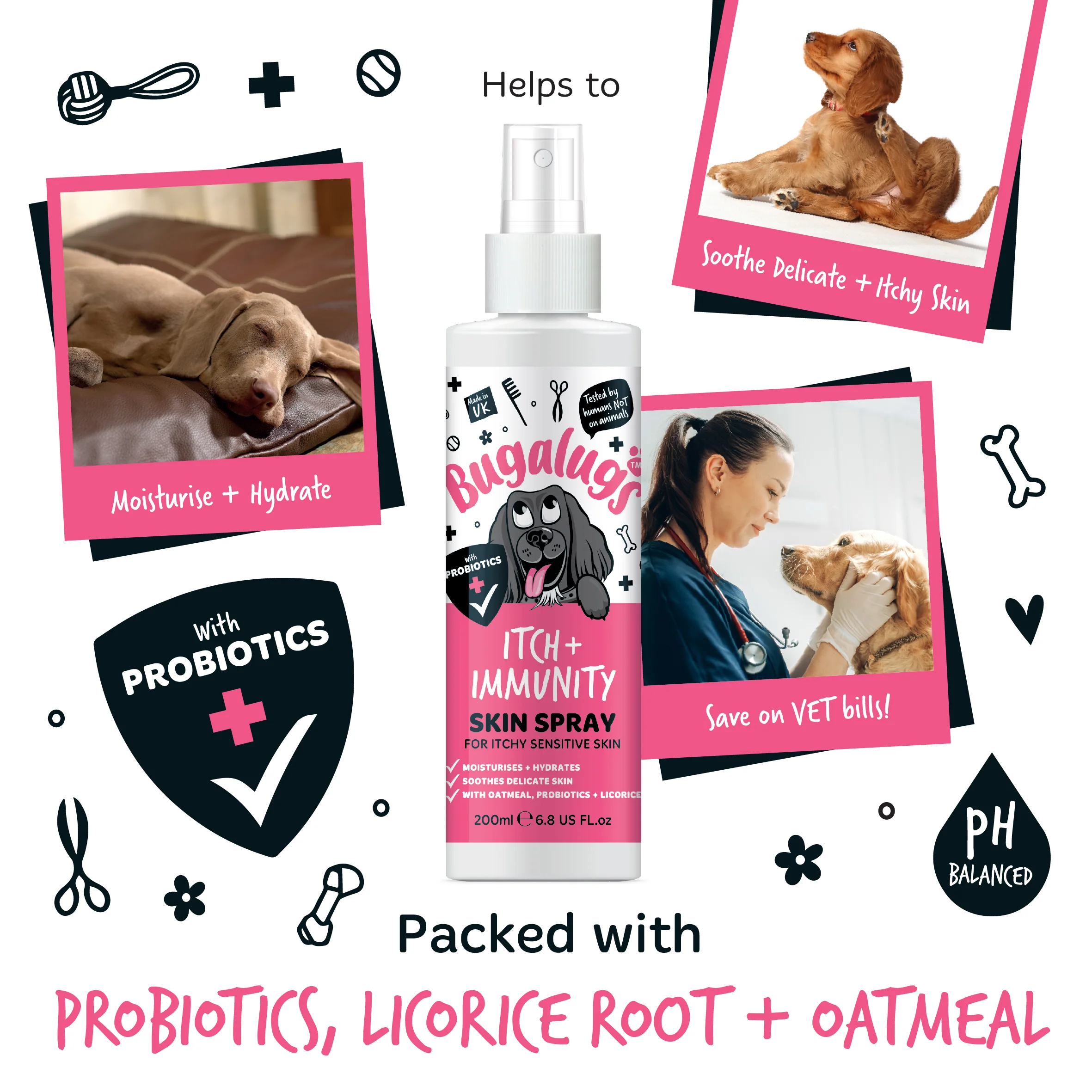 Itch + Immunity Skin Spray for Dogs - Image 3
