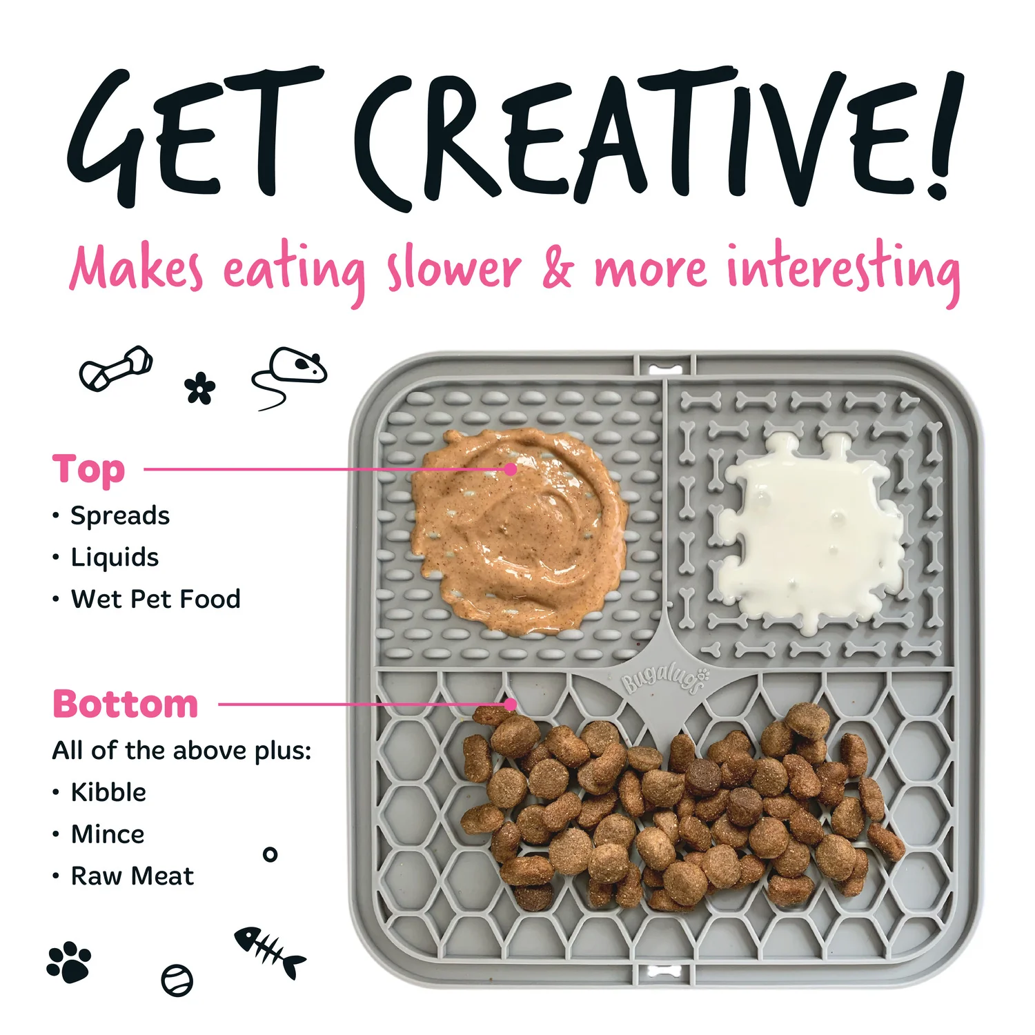 Pet Lick Mat for Dogs & Cats (Black) - Image 4