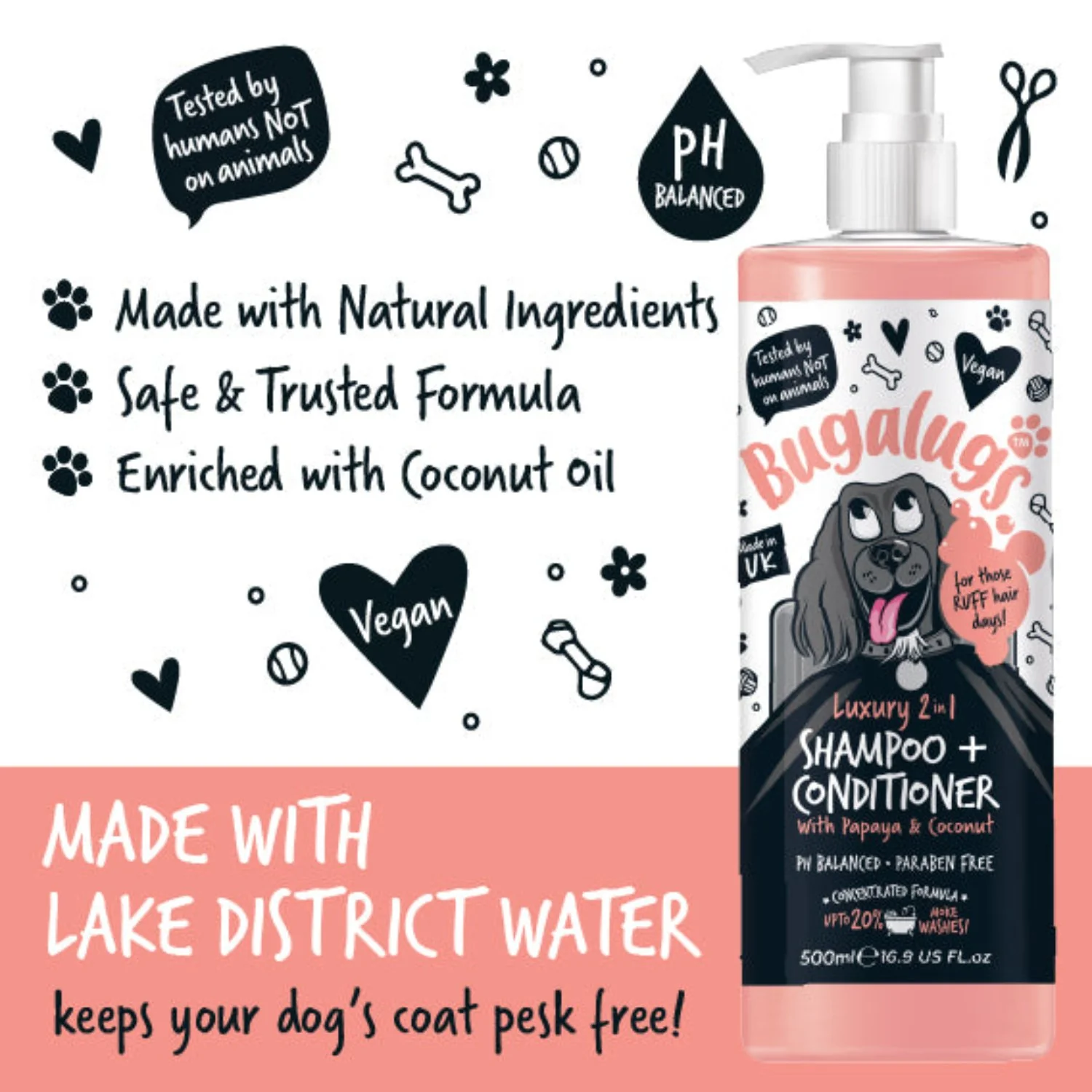 Luxury 2-in-1 Dog Shampoo & Conditioner with Papaya & Coconut - Image 4