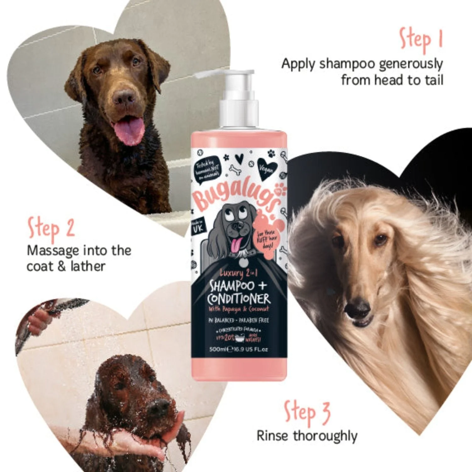 Luxury 2-in-1 Dog Shampoo & Conditioner with Papaya & Coconut - Image 6