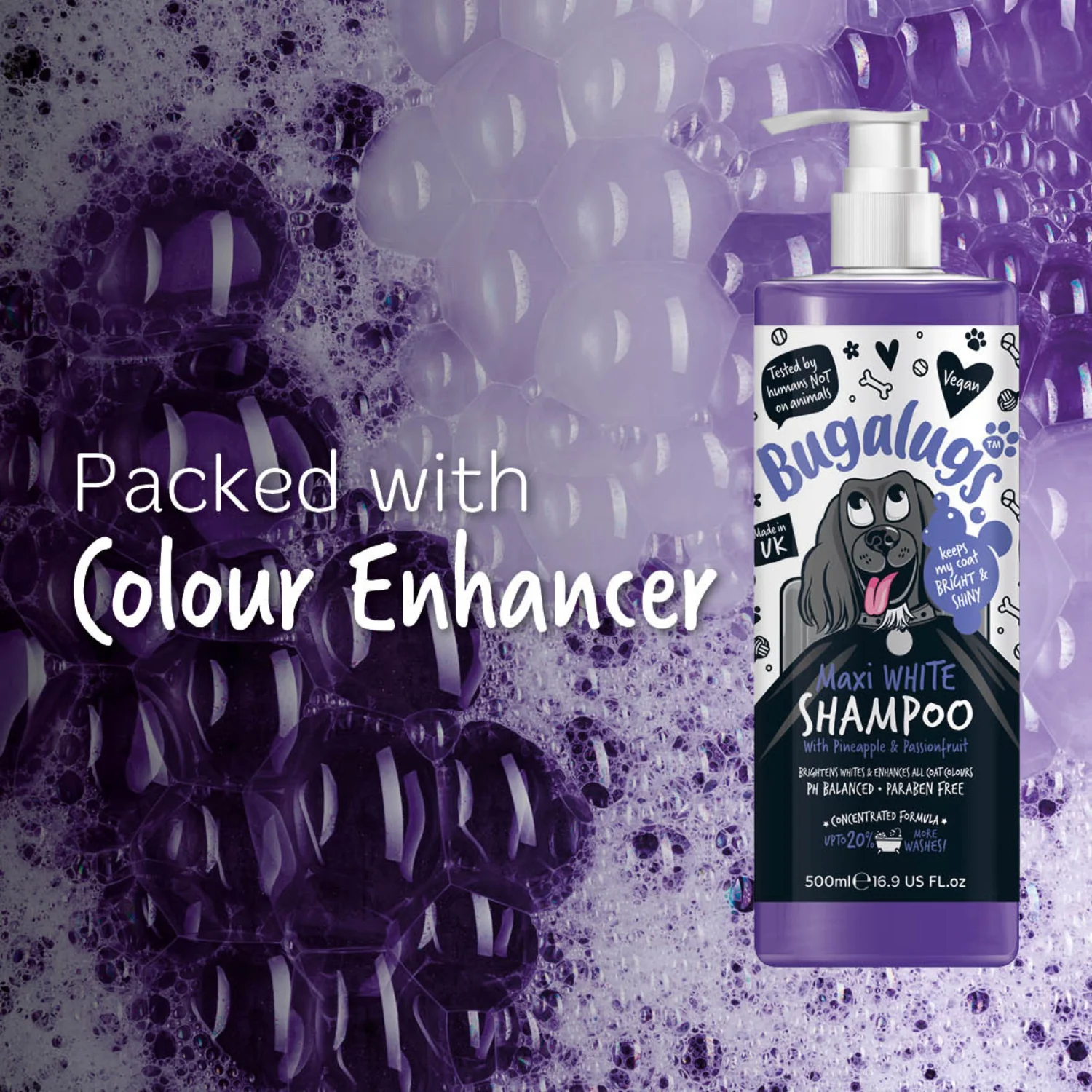 Maxi White Whitening Dog Shampoo with Pineapple & Passionfruit - Image 5